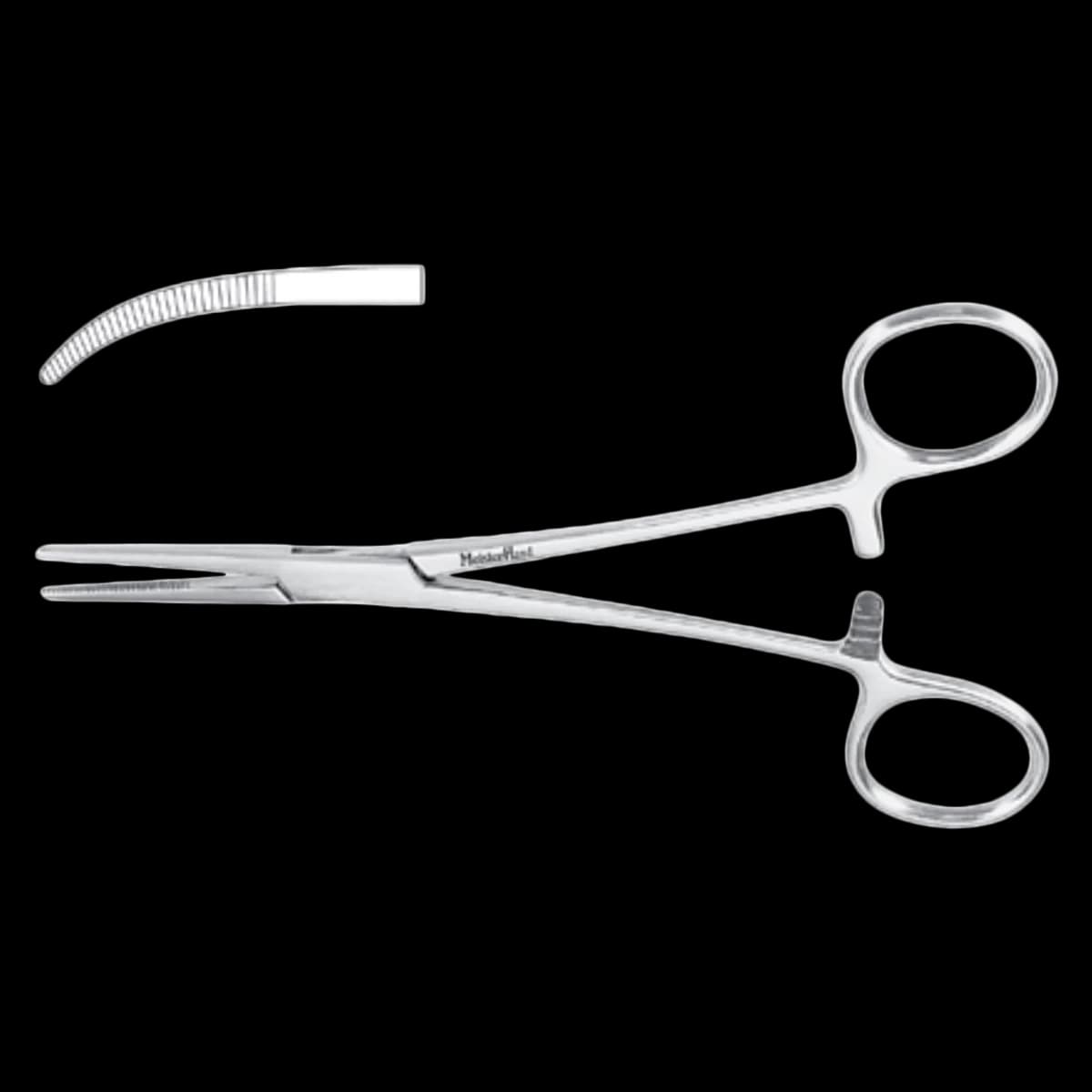 Miltex Meister-Hand Rankin Forceps, Curved, 6-1/4" Stainless Steel - Rankin Forceps 6-1/4 Curved - Image 1