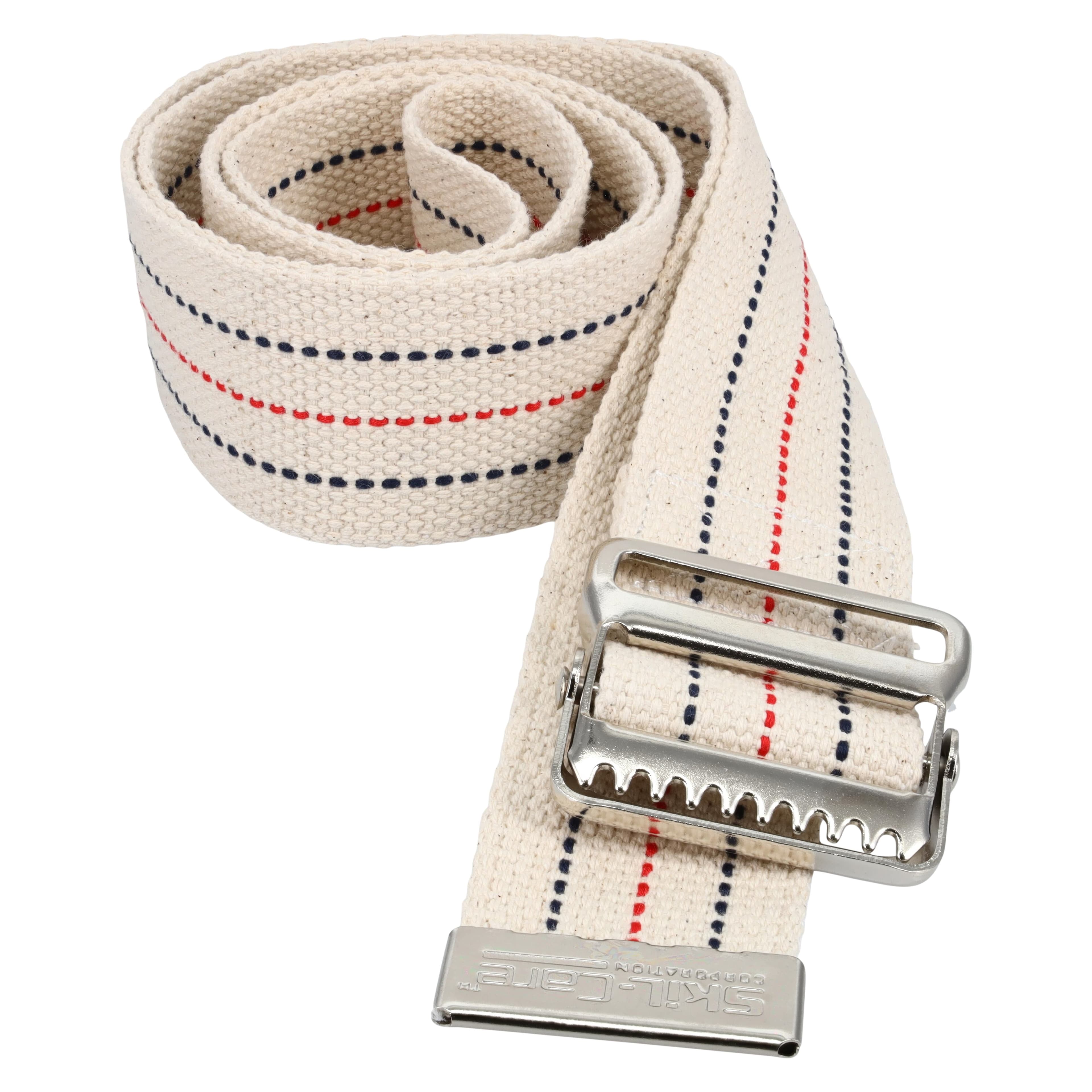 Skil-Care Gait Belt with Metal Buckle, Cotton, 2" x 60" - Gait Belt W/metal Buckle - Image 1