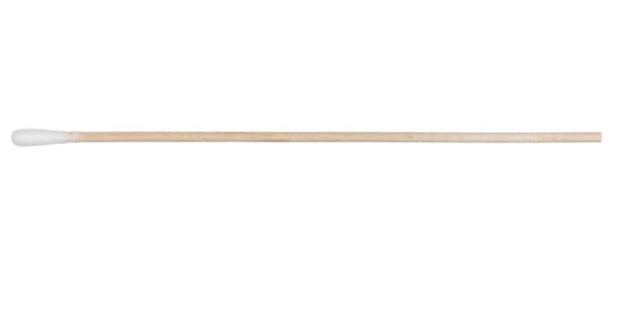 Pur-Wraps Sterile Cotton-Tipped Applicators, 6 in Rigid Wood Shaft, 100/Box - Applicator Ctn Tip Std Wood ST - Image 1