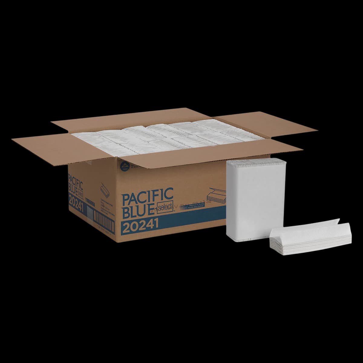 Georgia-Pacific Pacific Blue Select C-Fold Paper Towels, White, 10.1" x 13.2", 2400/Case (12 Packs of 200) thumbnail 2