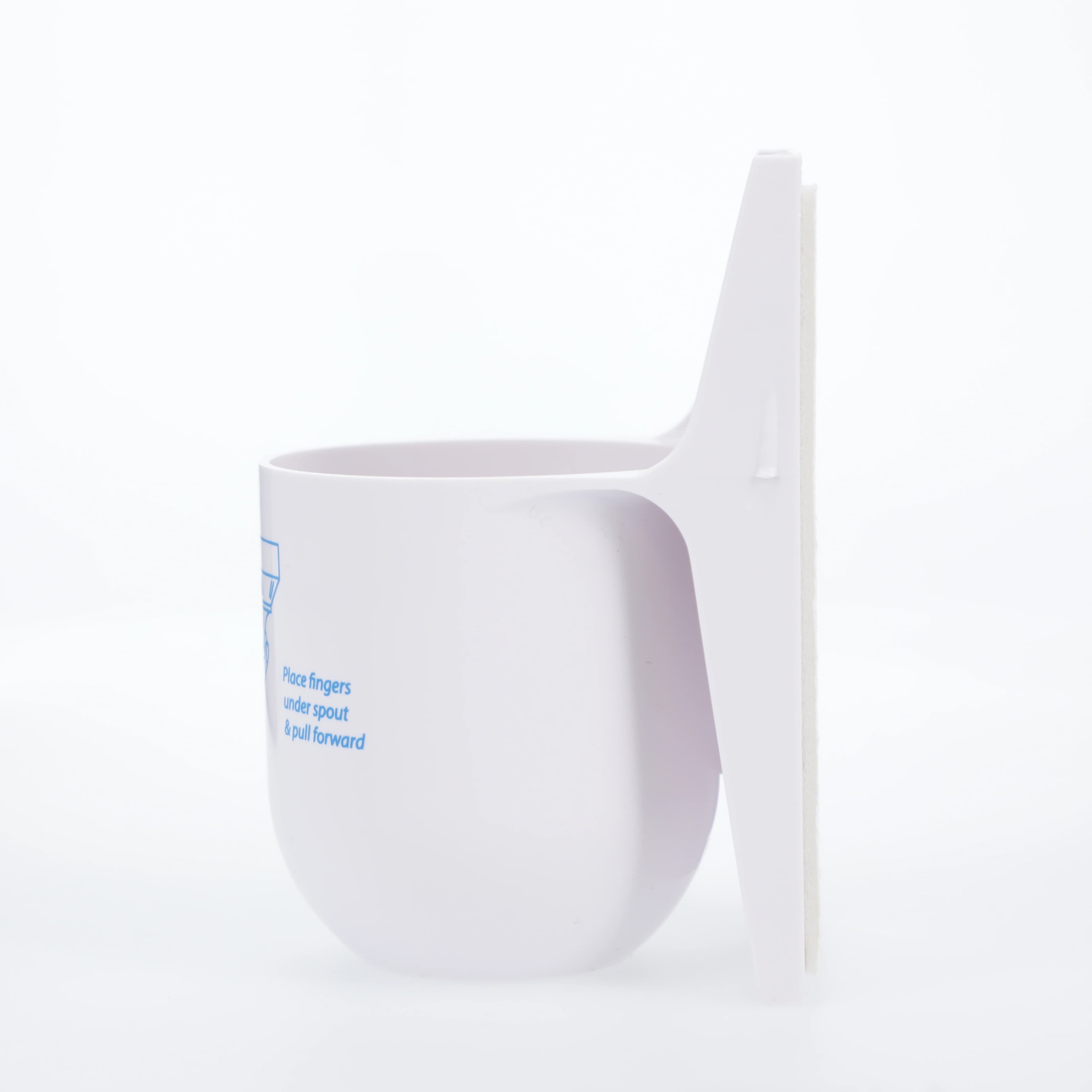 Ecolab Quik-Care™ Waterless Foam Sanitizer Holder for 7 oz Can, White Plastic Bracket, 1 Each (SKU 92022019) thumbnail 3