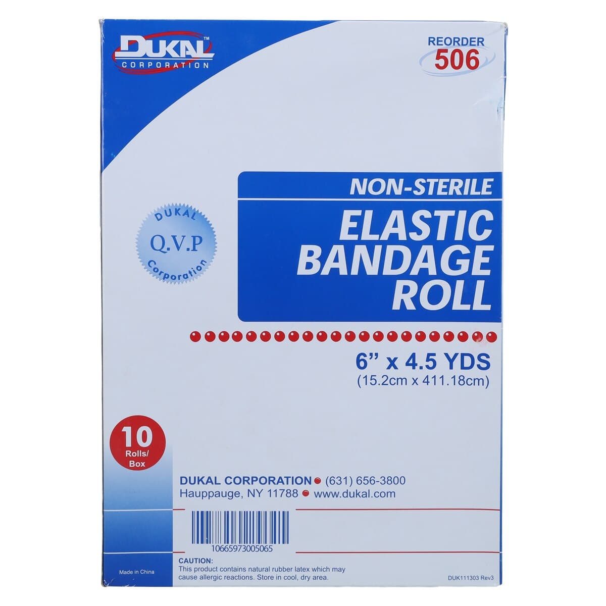 Dukal Stretch Bandage Elastic 6" x 4.5 yd, Tan, Non-Sterile, 10/Box thumbnail 4