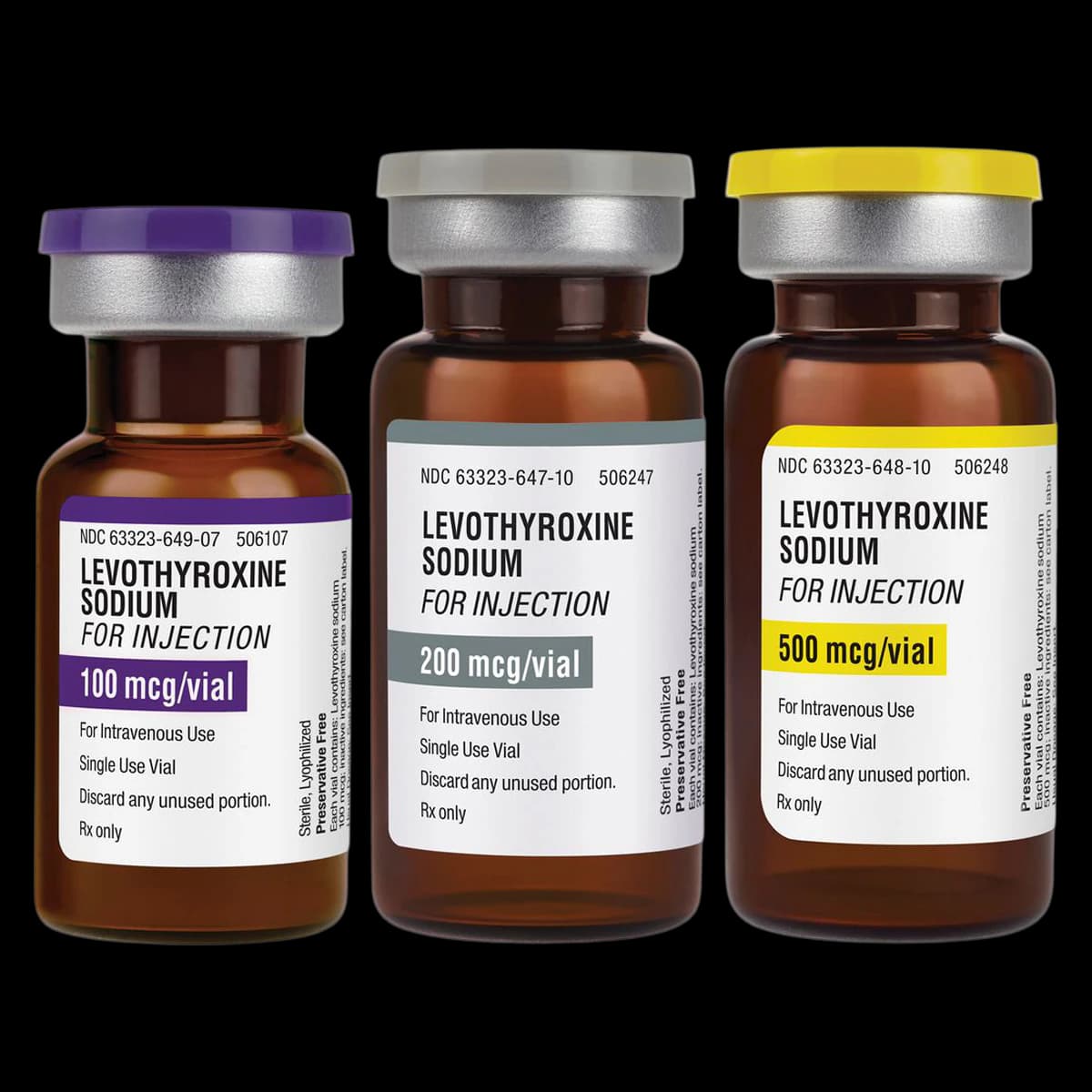 Levothyroxine Sodium Injection, 200 mcg/vial, Powder for Injection, Single-Dose Vial, 10 mL, Fresenius Kabi - Levothyroxine Sodium Inj SDV - Image 1