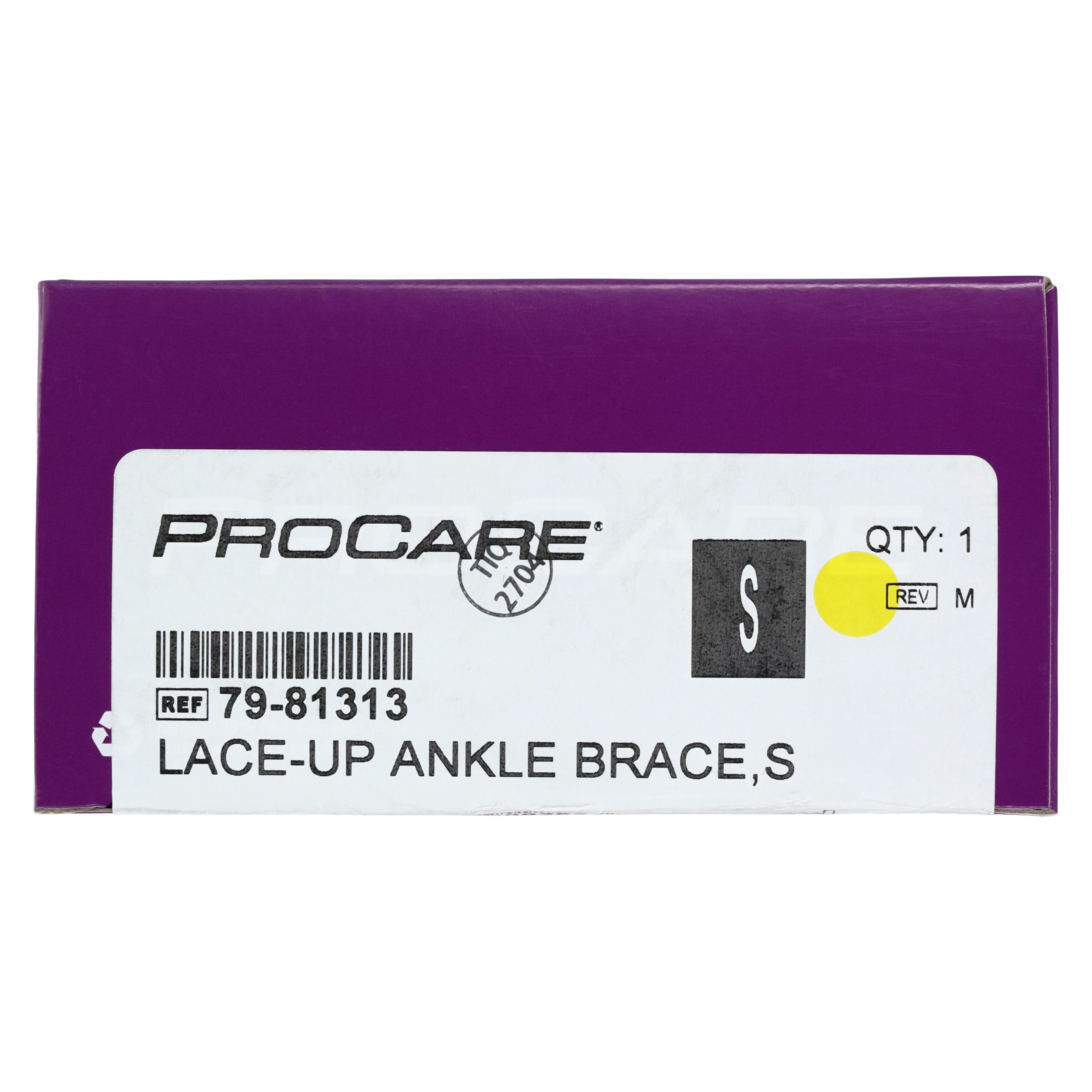 Procare Ankle Support Brace, Adult, Small, Canvas/Plastic, 7-8.5" thumbnail 4
