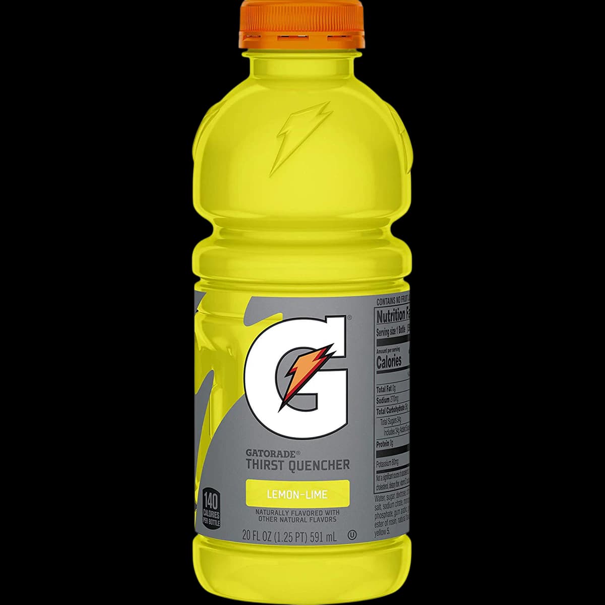 Gatorade Lemon Lime Sports Beverage, 20 oz Wide Mouth Bottle, 24/Case - Gatorade Widemo Lemon Lime - Image 1