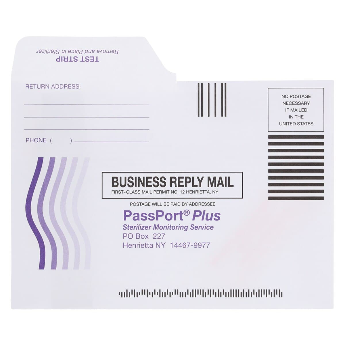 PassPort Plus Sterilizer Monitoring Service, Mail-In Biological Indicator, 52/Pk, PP-052 thumbnail 2
