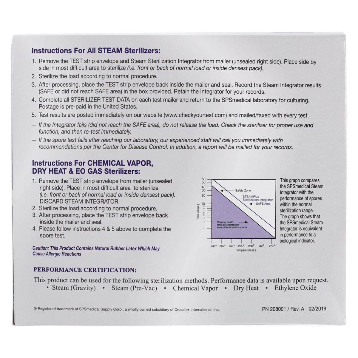 PassPort Plus Sterilizer Monitoring Service, Mail-In Biological Indicator, 52/Pk, PP-052 thumbnail 5