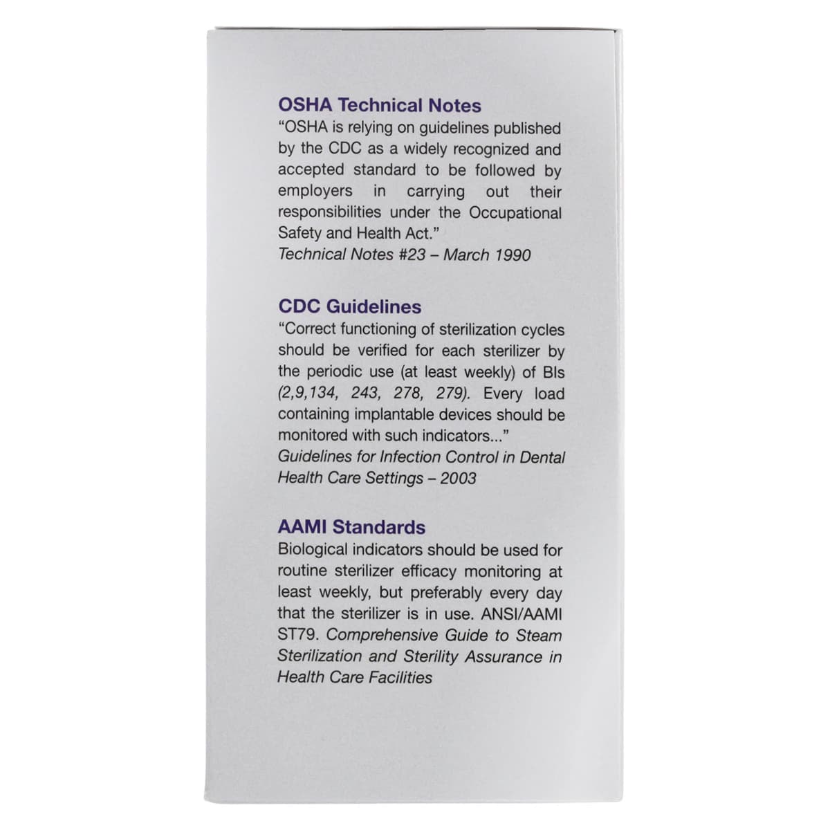 PassPort Plus Sterilizer Monitoring Service, Mail-In Biological Indicator, 52/Pk, PP-052 thumbnail 7