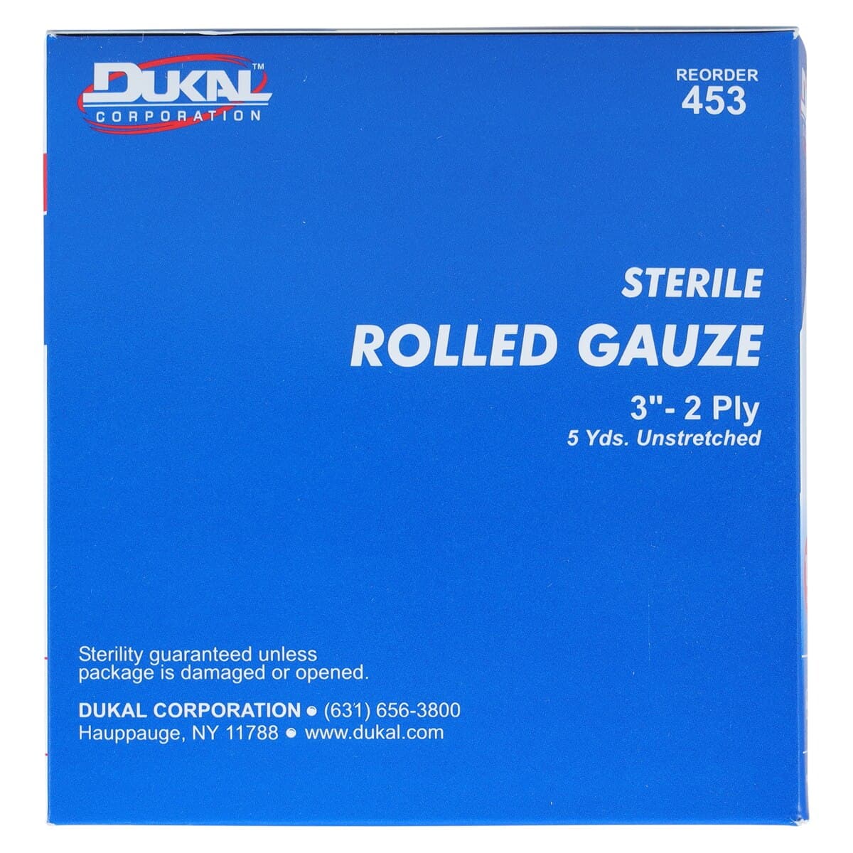 Dukal Gauze Bandage Roll, 2-Ply, Sterile, 3" x 5 yd, 12/Package thumbnail 5