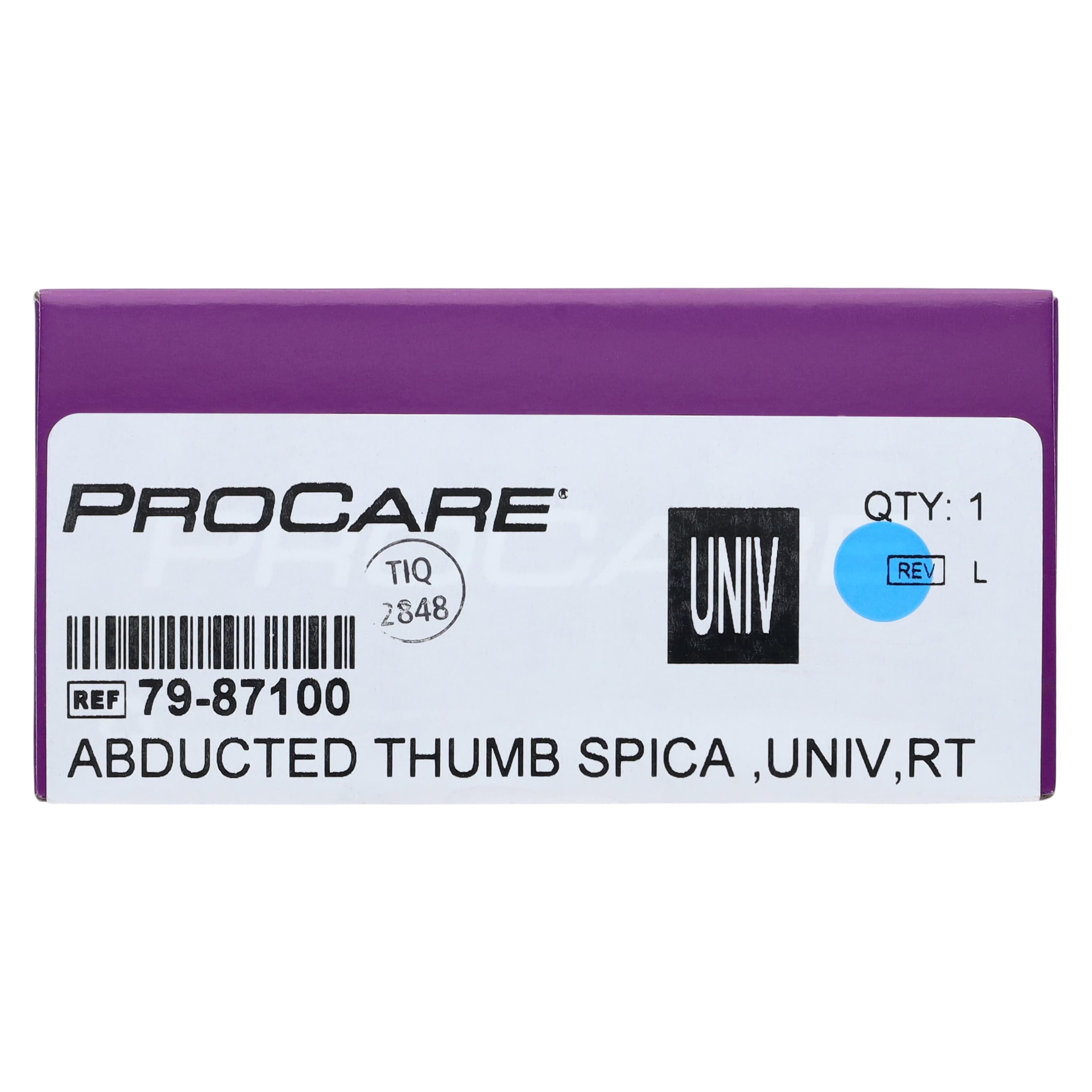 ThumbSPICA Abducted Thumb Spica Splint, Right Hand, Adult, One Size Fits All, Volara Foam Laminate thumbnail 5