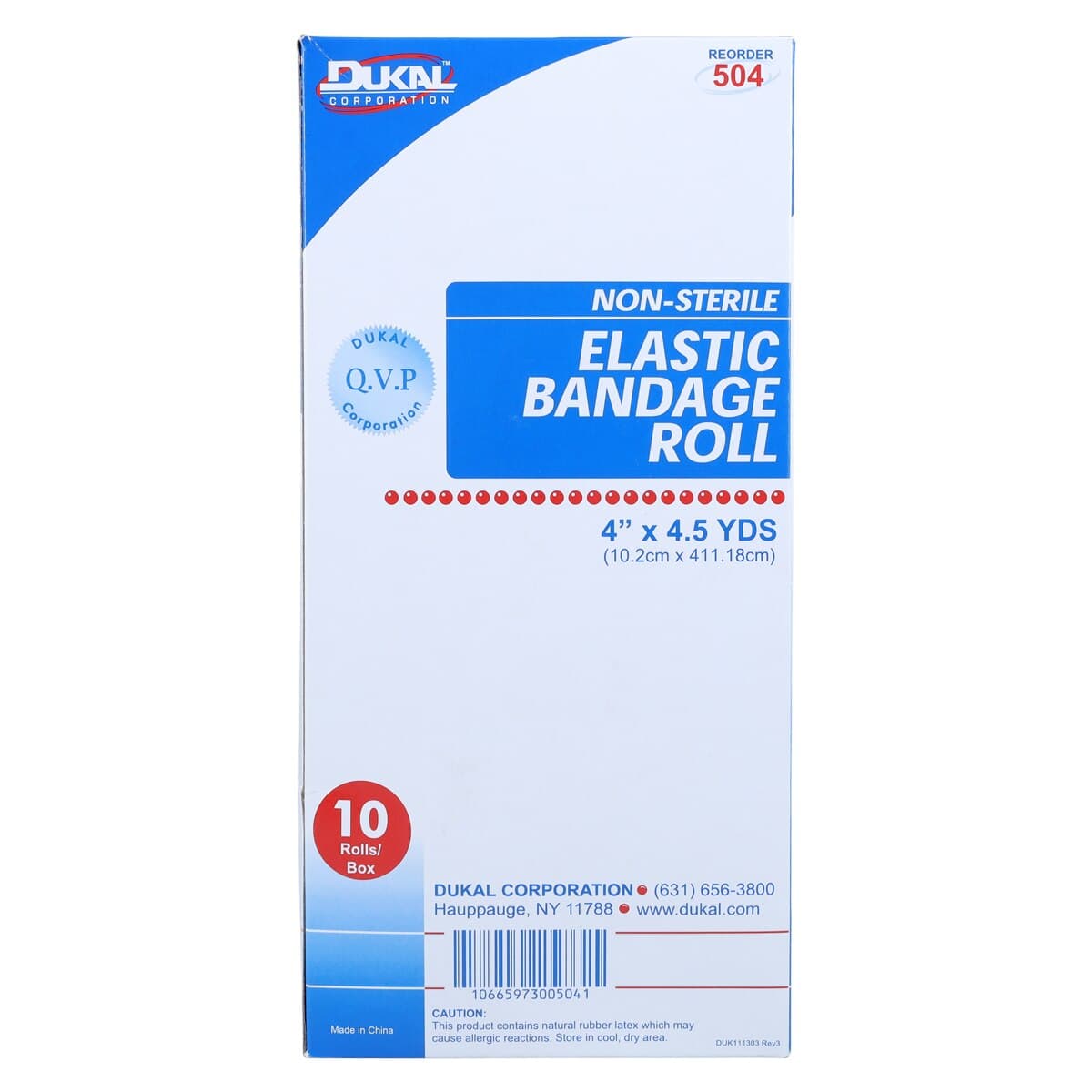 Dukal Stretch Bandage Elastic, 4" x 4.5 yd, Tan, Non-Sterile, 10/Box thumbnail 6