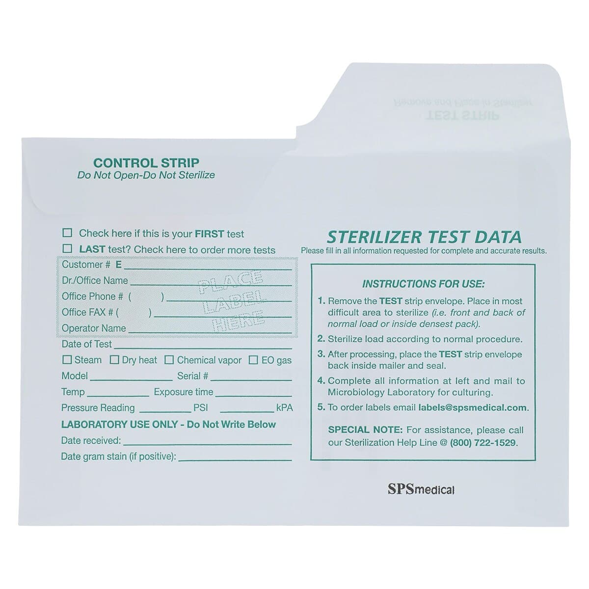 SPS Medical Economy Mail-In Biological Indicator System, 12 Tests/Box, EMS-012 thumbnail 3