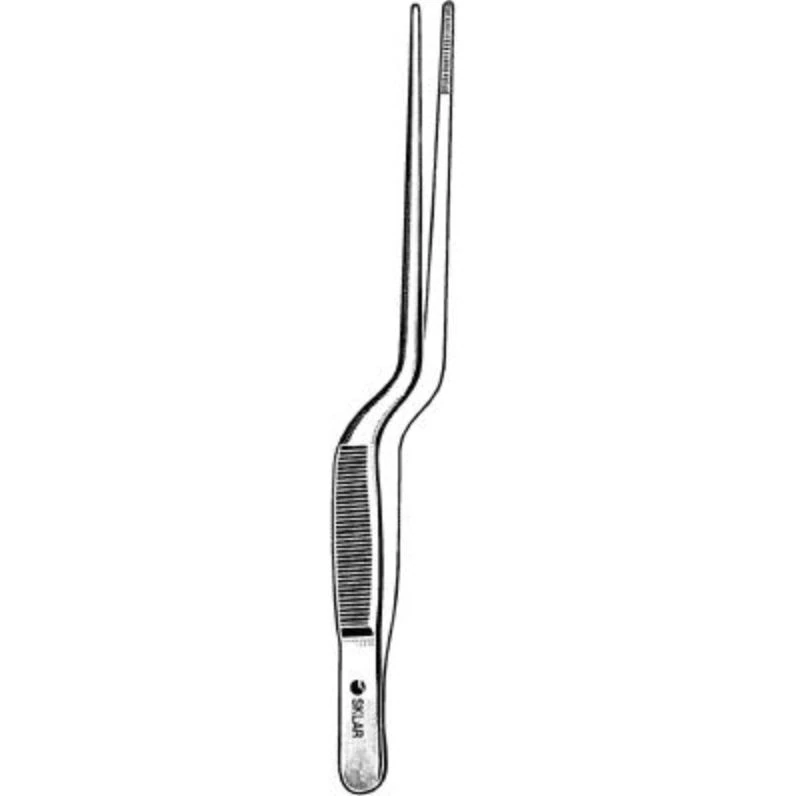 Sklar Lucae Bayonet Dressing Forcep, 5-1/2" Stainless Steel, Autoclavable, Each thumbnail 2