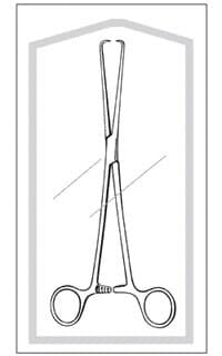 Sklar Instruments Econo Schroeder Tenaculum Forcep, Straight, 9-1/2", Stainless Steel, Sterile, 25/Box - Schroeder Forcep Tenaculum Str - Image 1