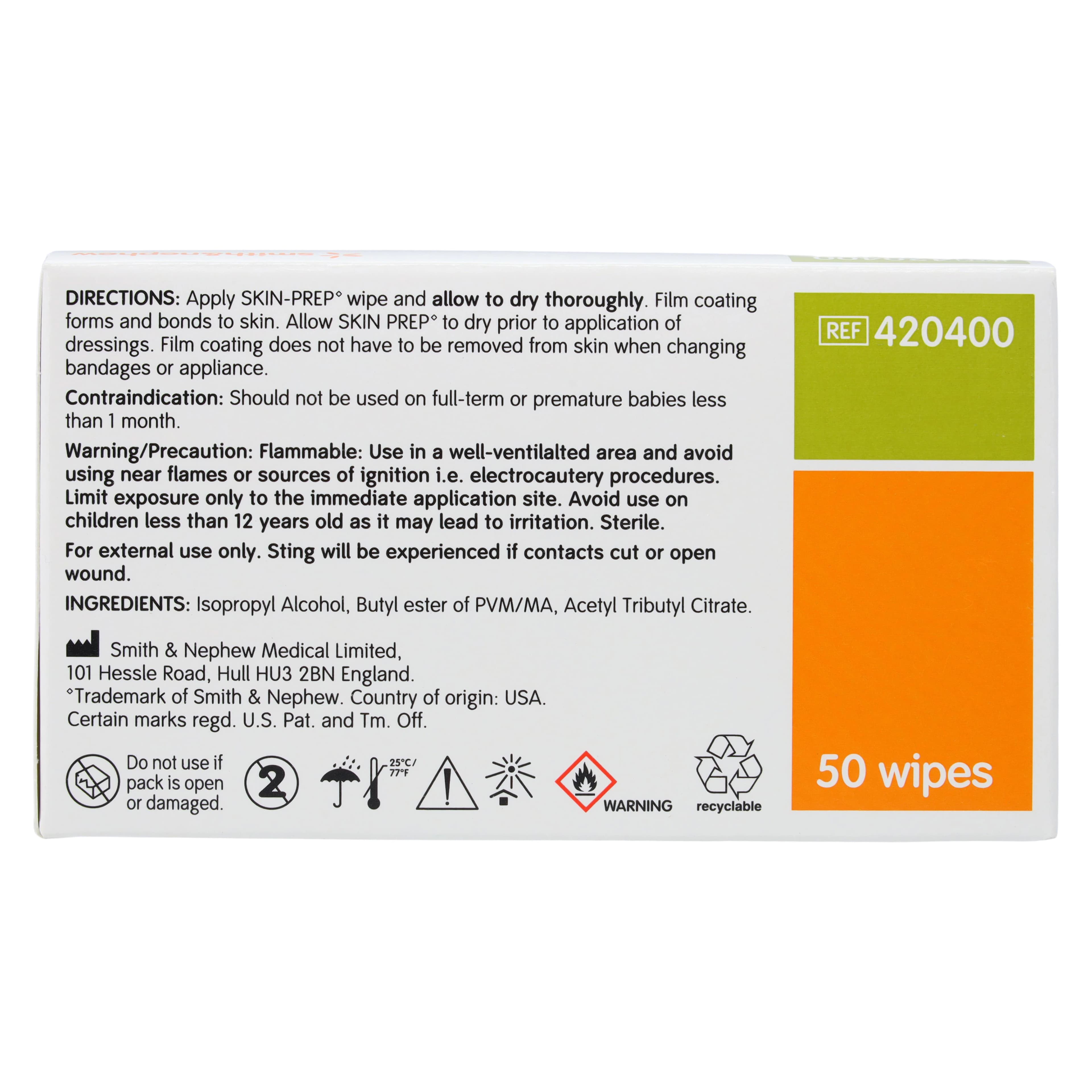 Smith & Nephew Skin Prep Protectant Wipes, Non-Woven Gauze thumbnail 5