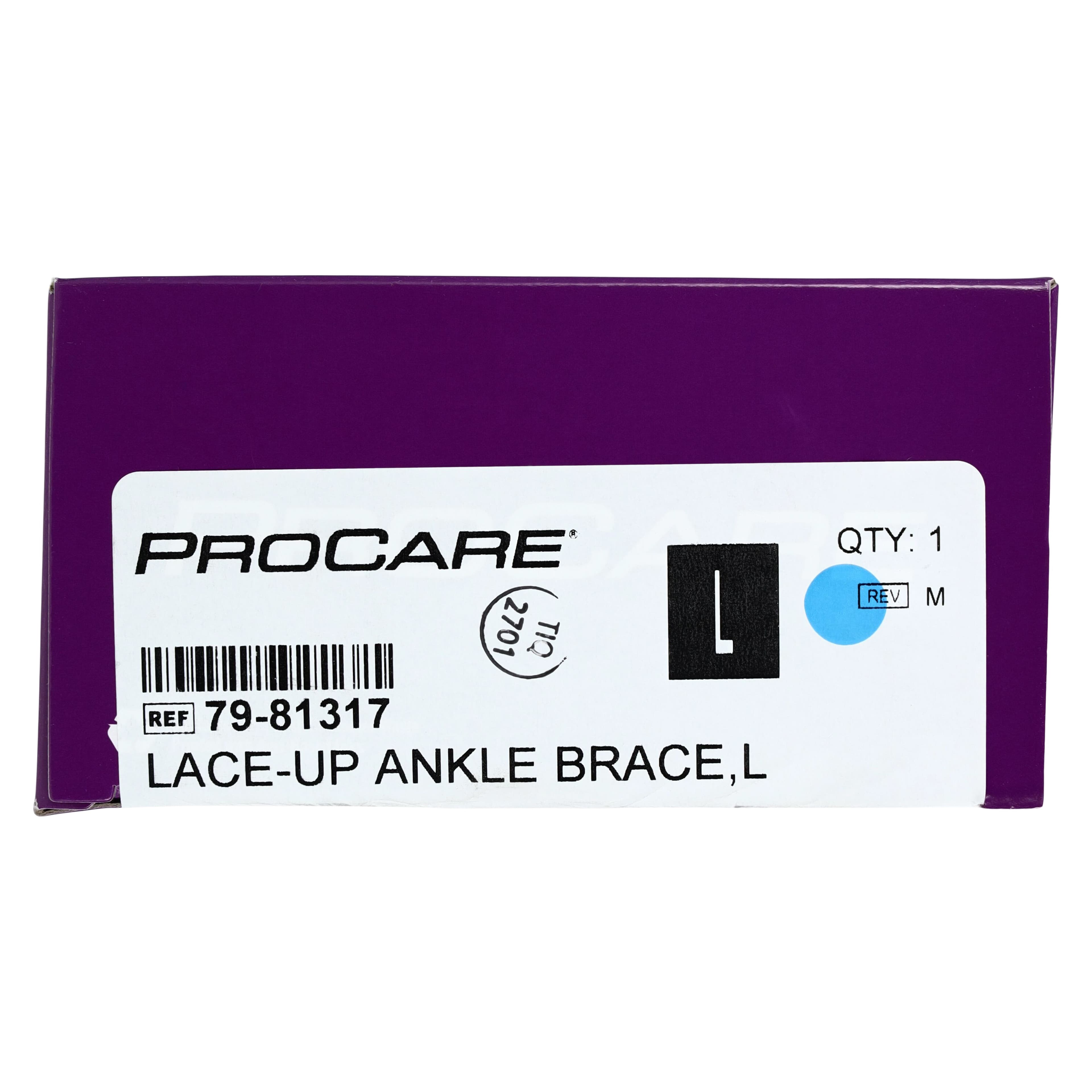Procare Ankle Support Brace, Adult, Large, Canvas/Plastic, 10-11.5" thumbnail 7