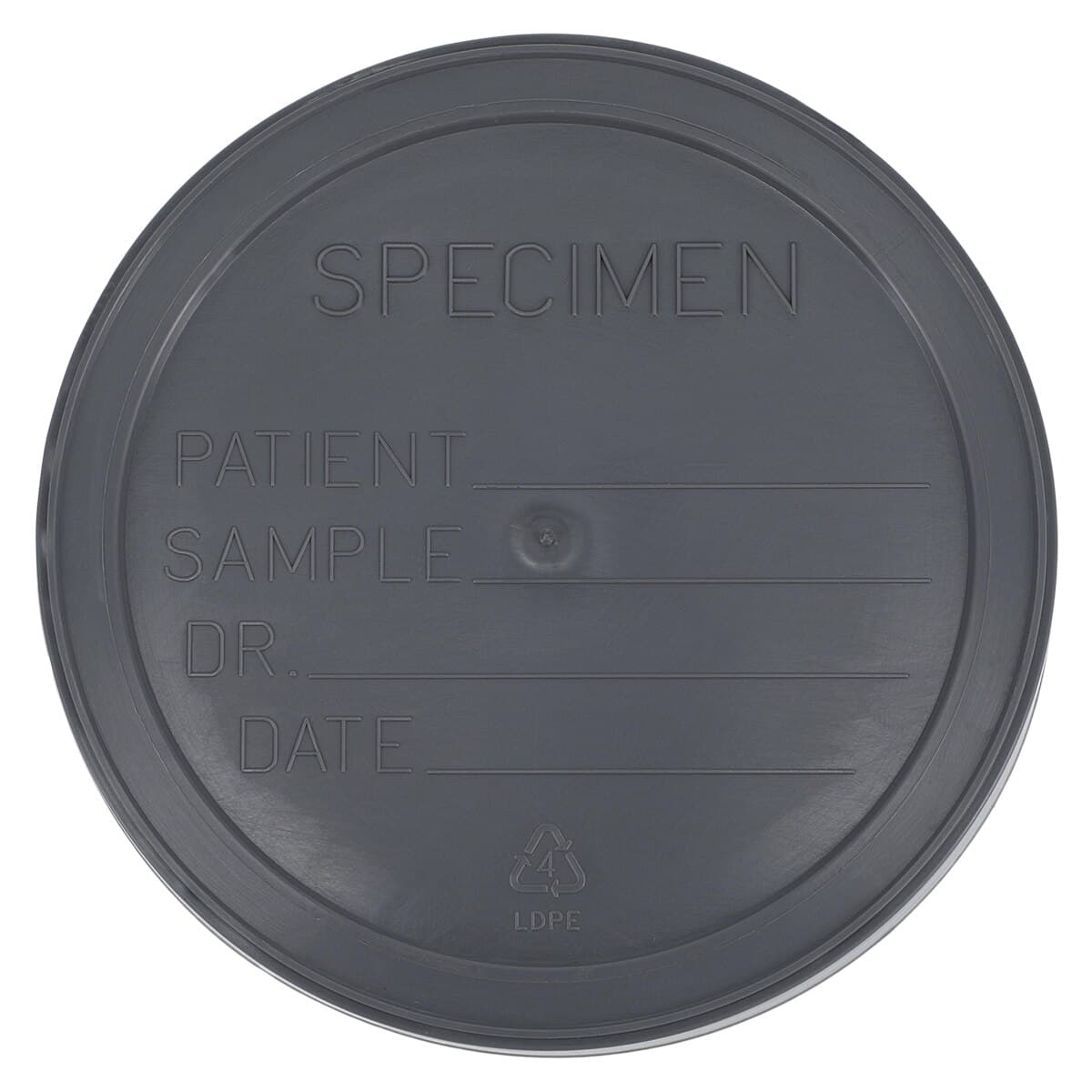 Medegen Laboratory Specimen Container with Lid, 8 oz, Gray Snap Cap, 250/Case thumbnail 3