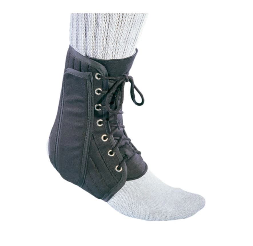 Procare Ankle Support Brace, Adult, X-Small, Canvas/Plastic, 5" - Brace Support Procare Ankle - Image 1