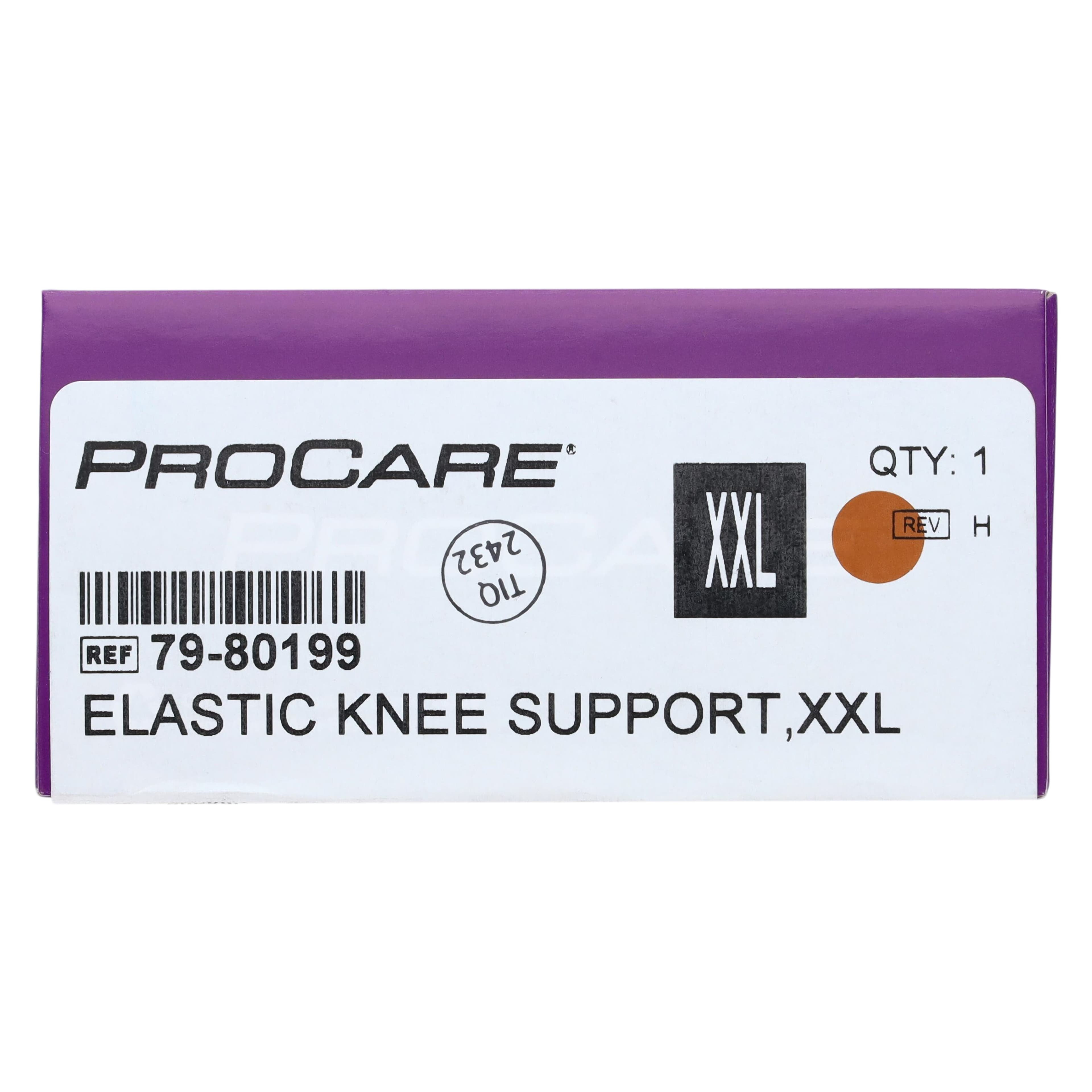 Procare Sleeve Support Knee, Neoprene, Adult 2X-Large (25.5-28"), White thumbnail 5