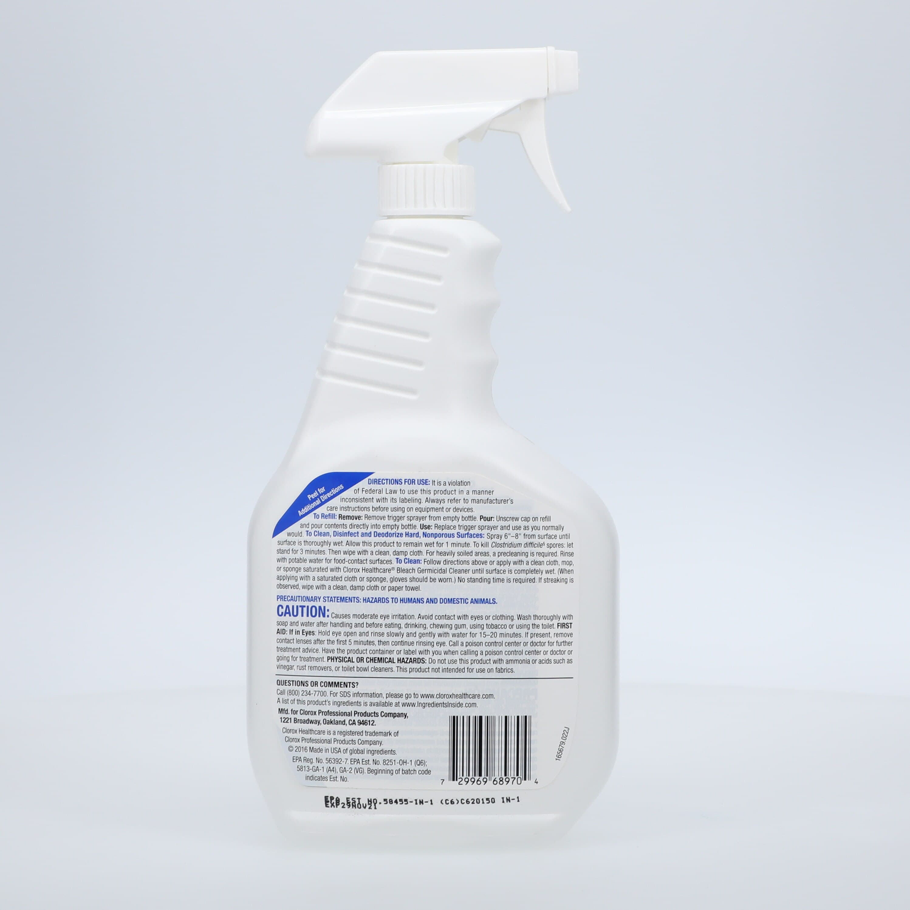Clorox Bleach Germicidal Spray, 32 oz, Bottle, 6/Box thumbnail 3