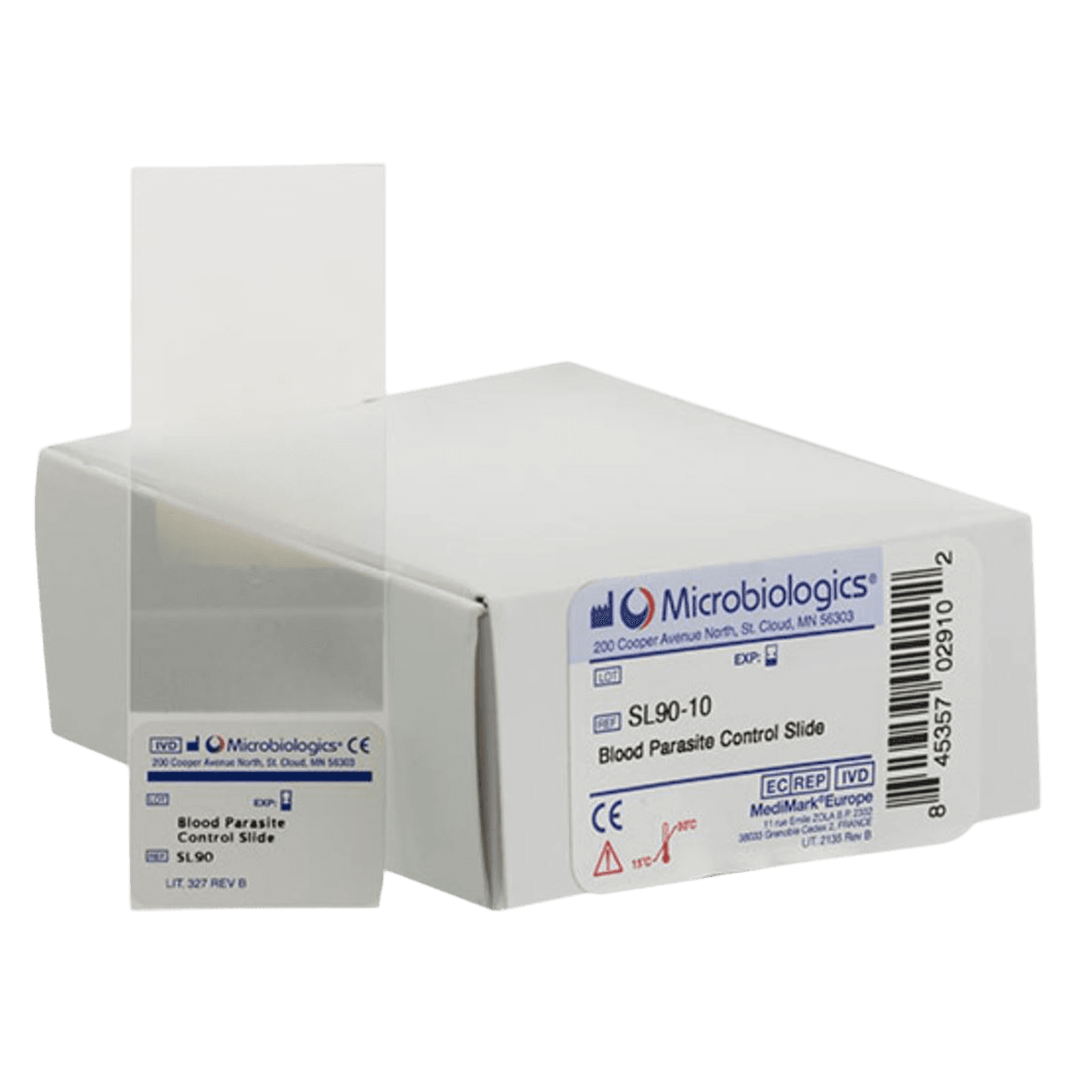 Microbiologics Blood Parasite Control Slide - Blood Parasite Slide Cntrl - Image 1