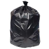 North American Corp Medium Weight Black Can Liners, 33 Gallon, 33" x 36", 250/Case - Can Liner Med Wght/Blk - Image 1