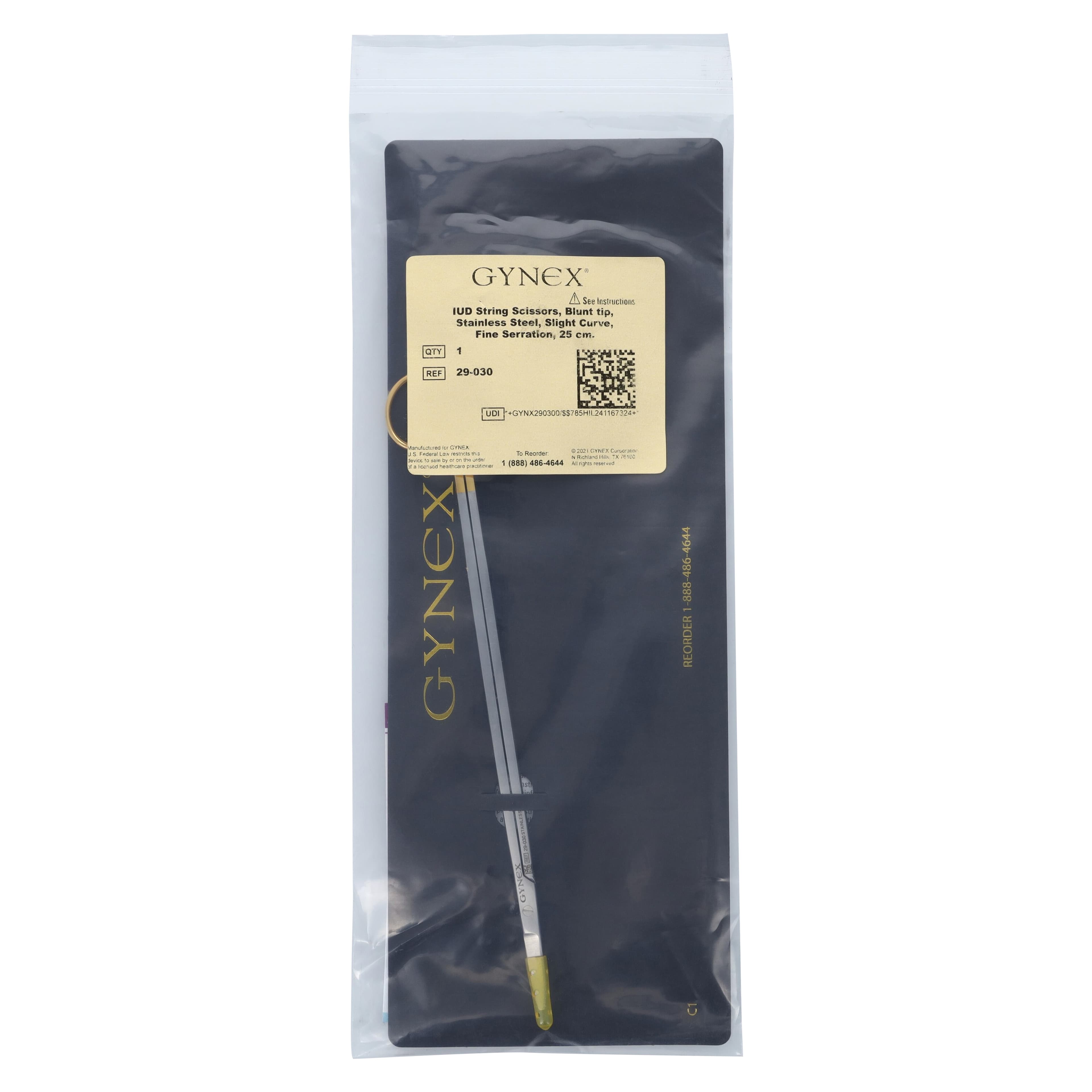 Gynex I.U.D. String Scissors, Slight Curve, 10" Stainless Steel, Each thumbnail 5