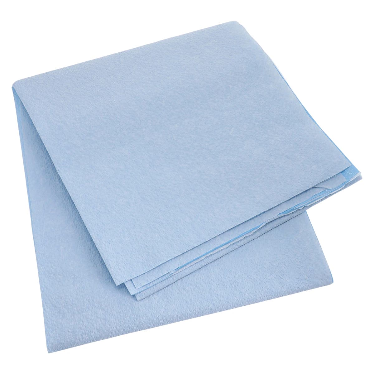 Tidi Products Patient Drape Sheet, Heavy Tissue, Non-Sterile, 40" x 90", Blue, 50/Case, 980929 - Drape Sheet T/P Hvywt Blue - Image 1