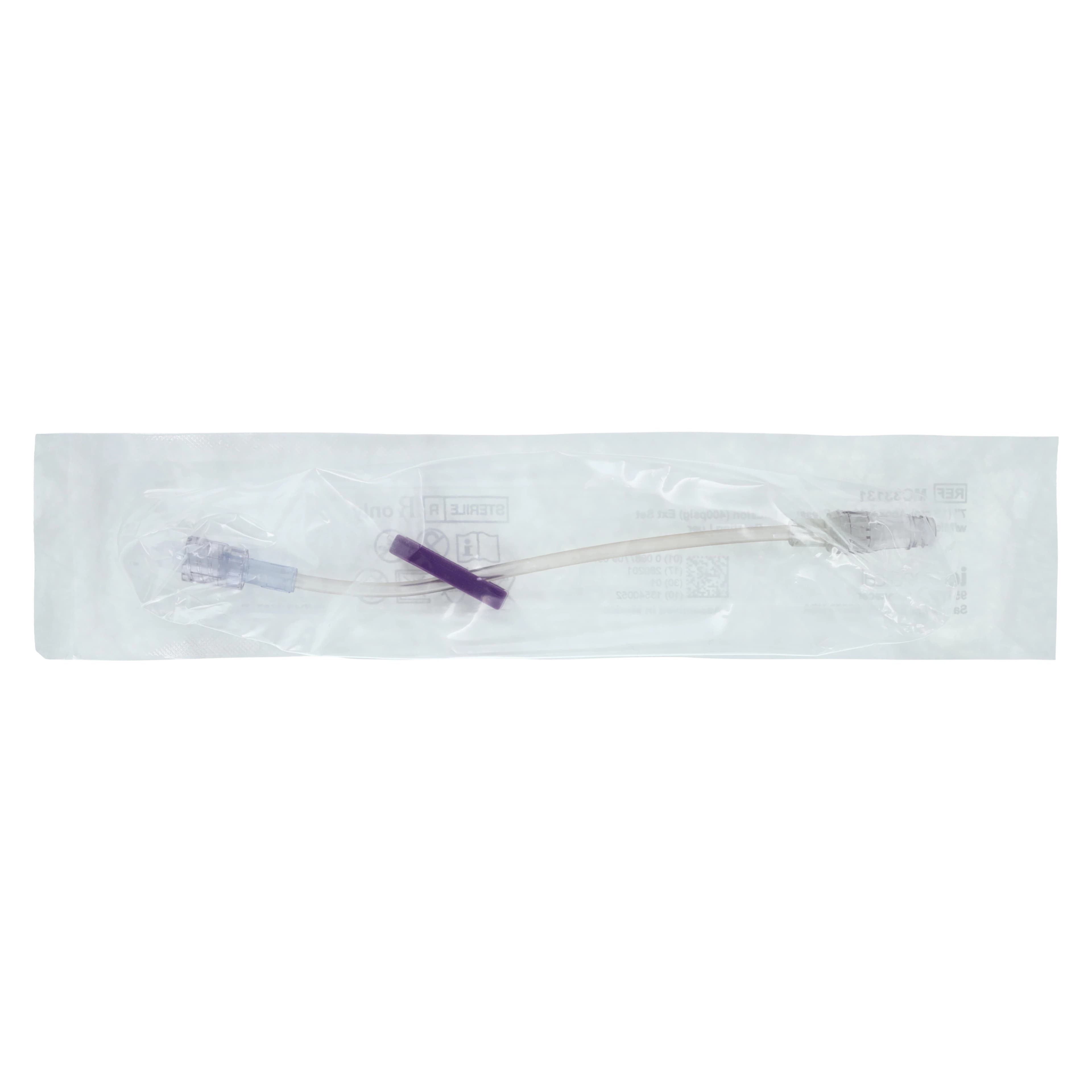 ICU Medical IV Extension Set with MicroClave, 7" Rotating Adapter, Priming Volume 0.39 mL, Sterile, 50/Case thumbnail 2