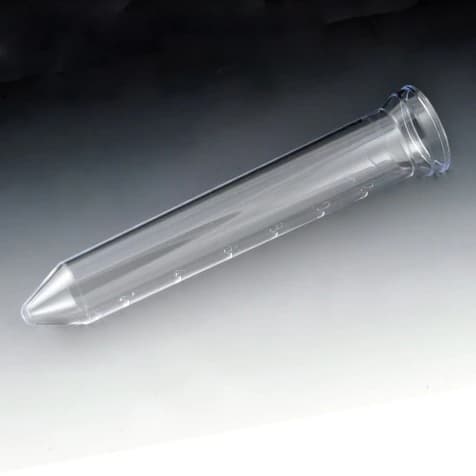Urin-Tek Urine Centrifuge Tube, Polystyrene, 12 mL, 21 x 105 mm, Graduated, Conical Bottom, Non-Sterile, 500/Pk - Urin-Tek Tube 12ml - Image 1