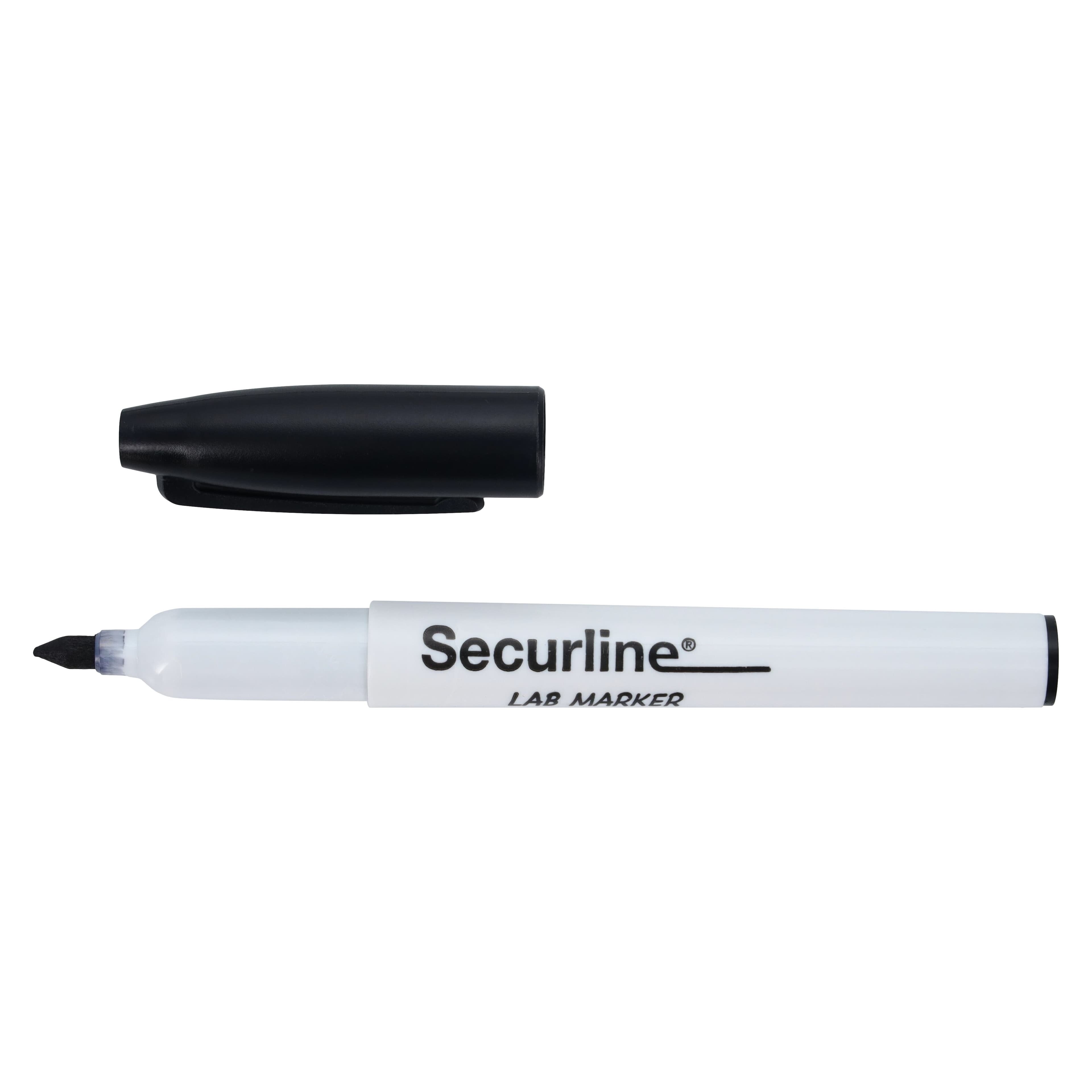Secureline Lab Skin Marker, Fine Tip, Black, Non-Sterile, Box of 10 thumbnail 3