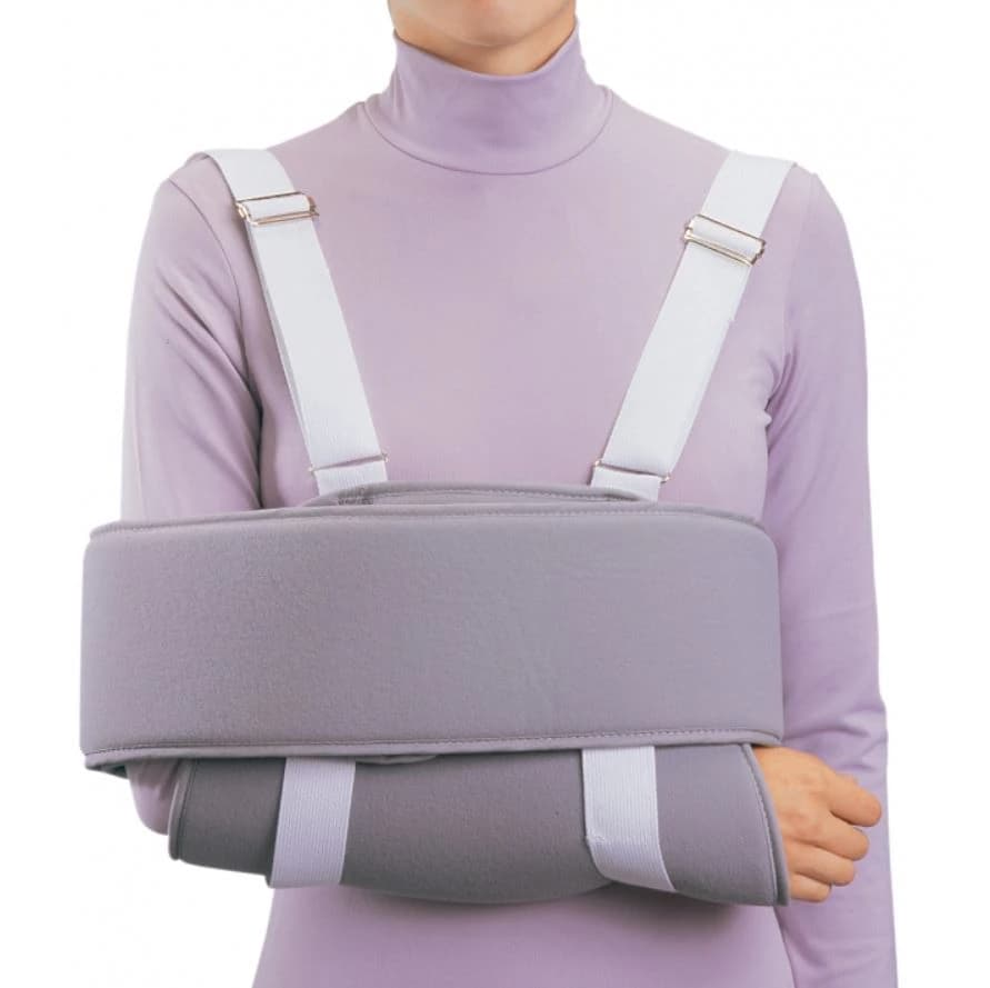 Procare Immobilizer Sling & Swathe, Adult, Foam/Pile, Up to 54" Chest, One Size, Gray - Immobilizer Sling & Swathe Gry - Image 1