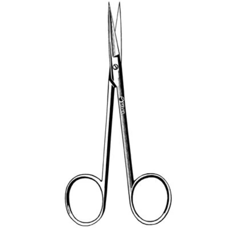 Sklar Sklarlite Iris Scissors, Straight, 4-1/2" (11.4 cm), Stainless Steel, Non-Sterile, Reusable - Skarlite Iris Scissors - Image 1
