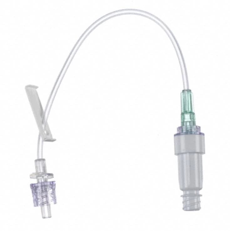 B. Braun IV Extension Set with Ultrasite Injection Site, 8" SPIN-LOCK Connector, Priming Volume 0.7 mL, 50/Case - IV Extension Set Ultrasite - Image 1
