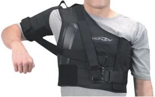 DJO Shoulder Stabilizer Brace, Adult, Polyester/Lycra, 2X-Large (44-48"), Black, Right, 06000 - Brace Shoulder Stab Blk -06000 - Image 1
