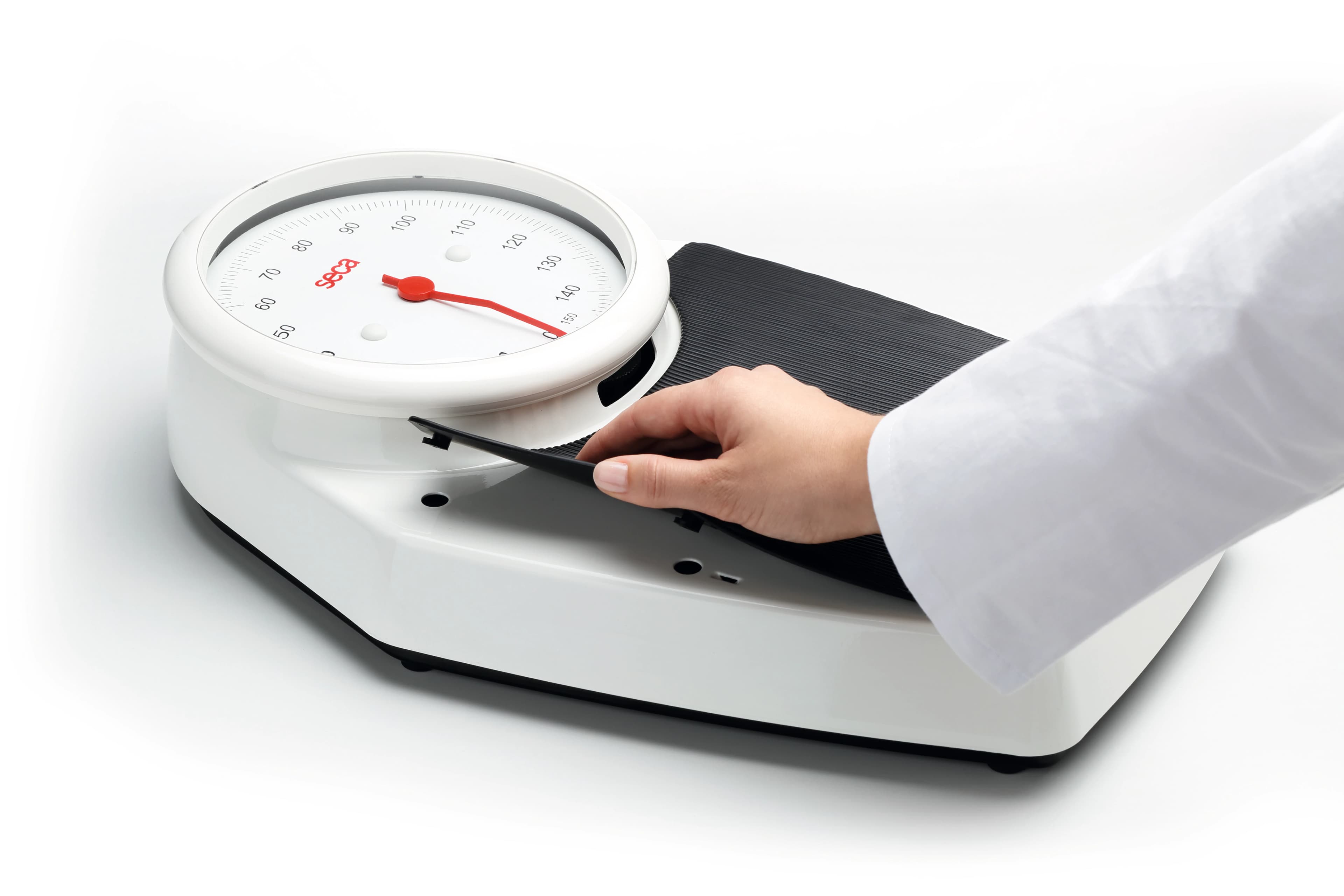 Seca Corp Floor Scale, Adult/Pediatric, Mechanical Dial, 320 lb/150 kg Capacity, lbs/kg thumbnail 2