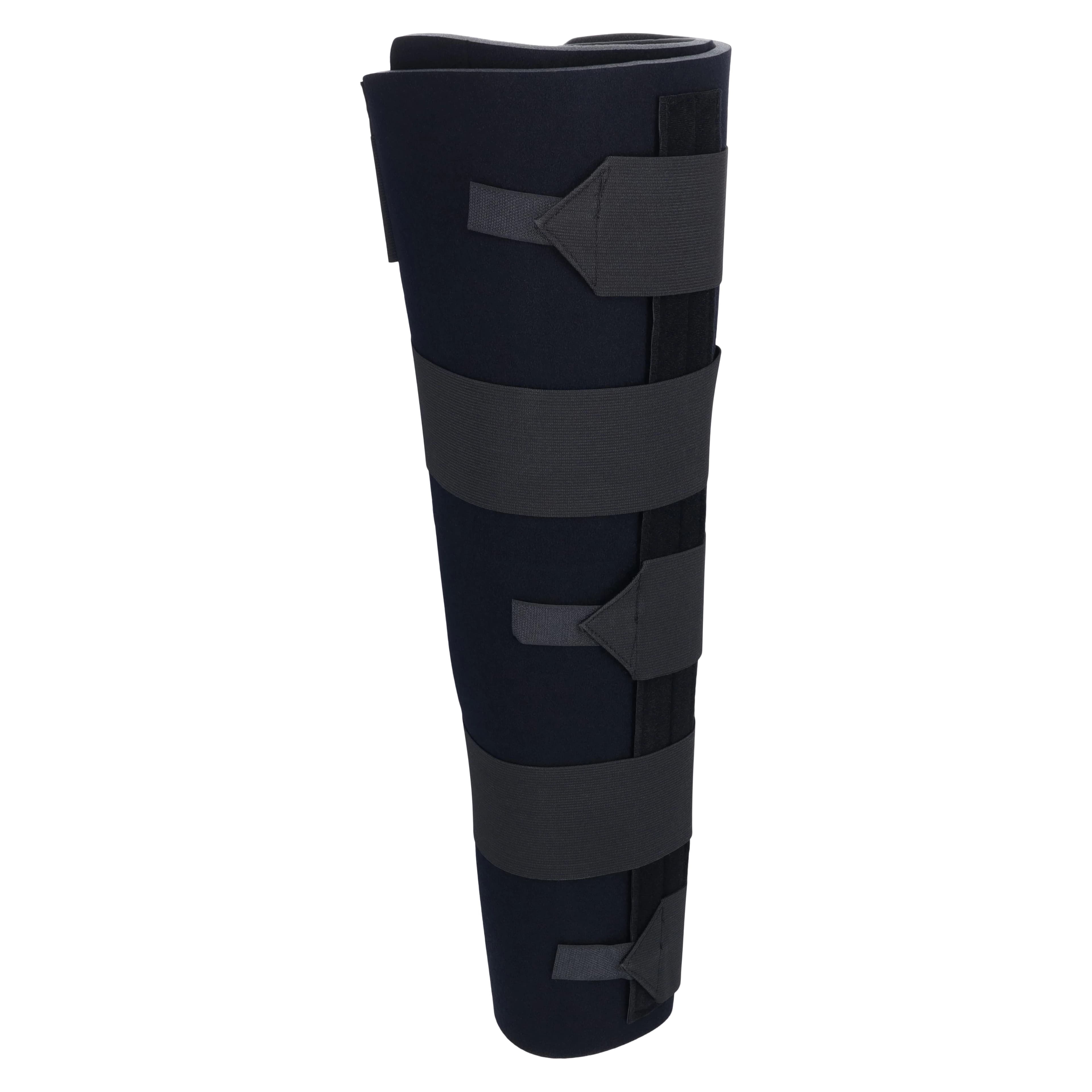 Procare Quick-Fit Basic Immobilizer Splint, Knee, Adult, Neoprene, Black, 24" - Immobilizer Knee Blk Fm 24" - Image 1