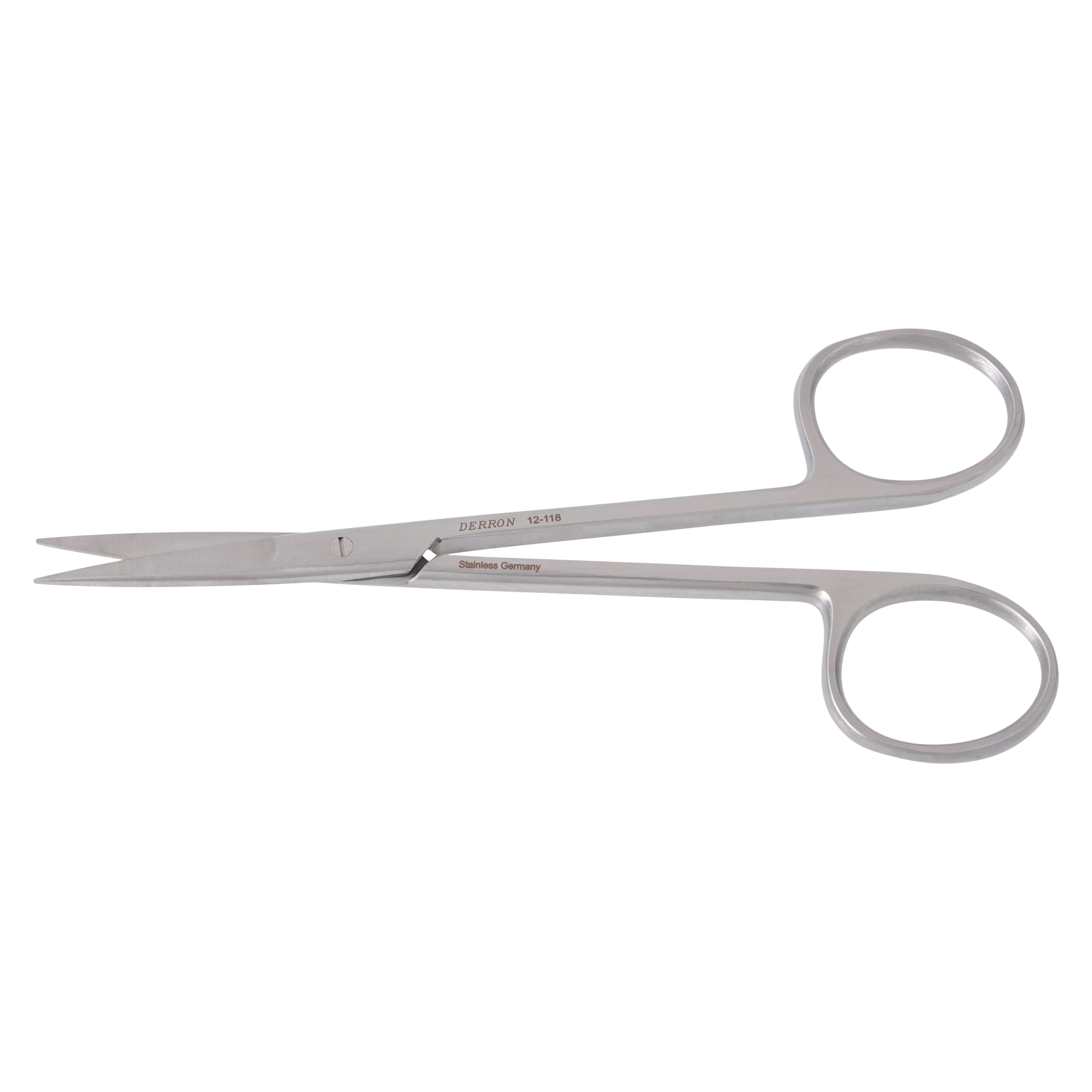 Derron Surgical Instruments Iris Scissors, Straight, 4-1/2" (11.4 cm), Stainless Steel, Each thumbnail 2
