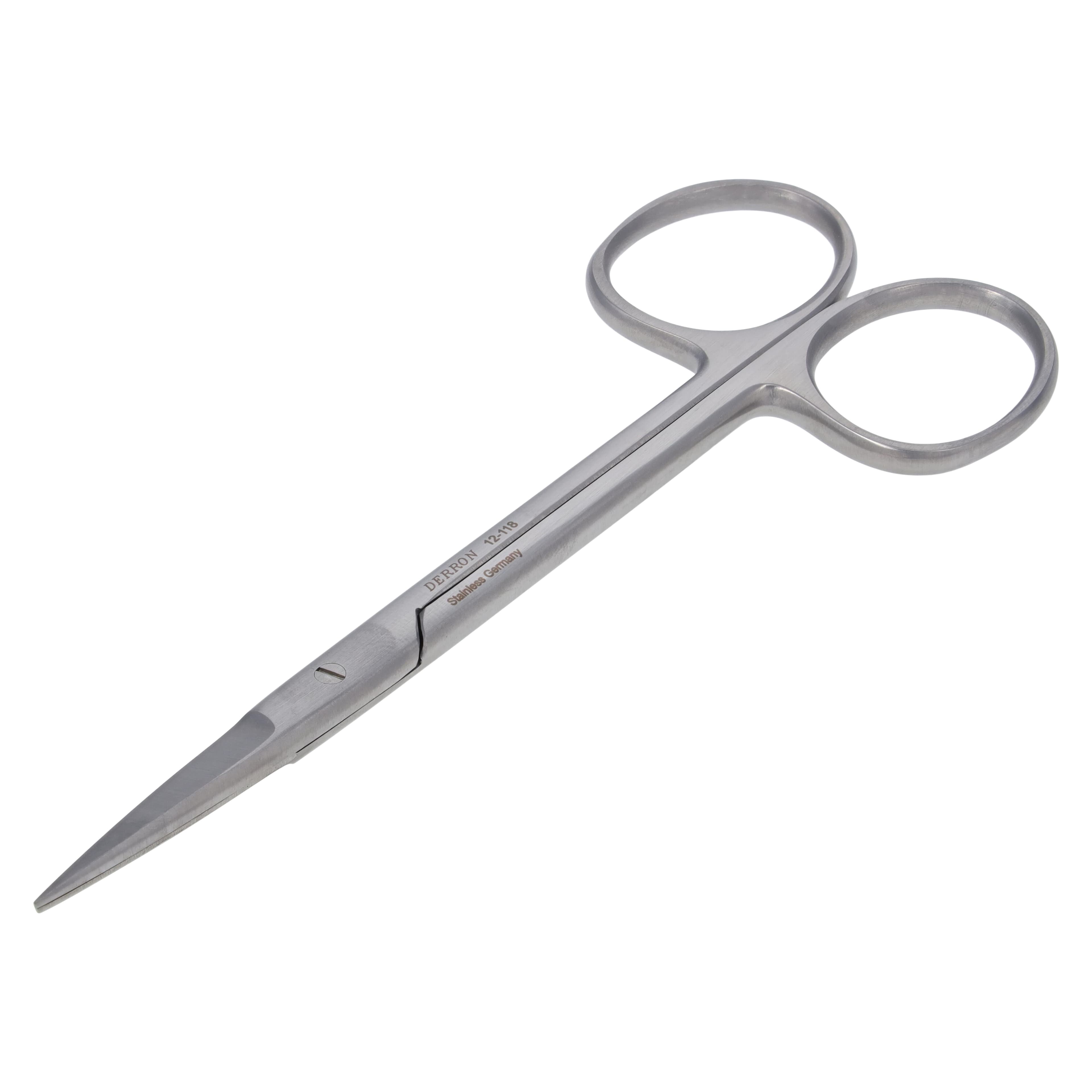 Derron Surgical Instruments Iris Scissors, Straight, 4-1/2" (11.4 cm), Stainless Steel, Each thumbnail 4