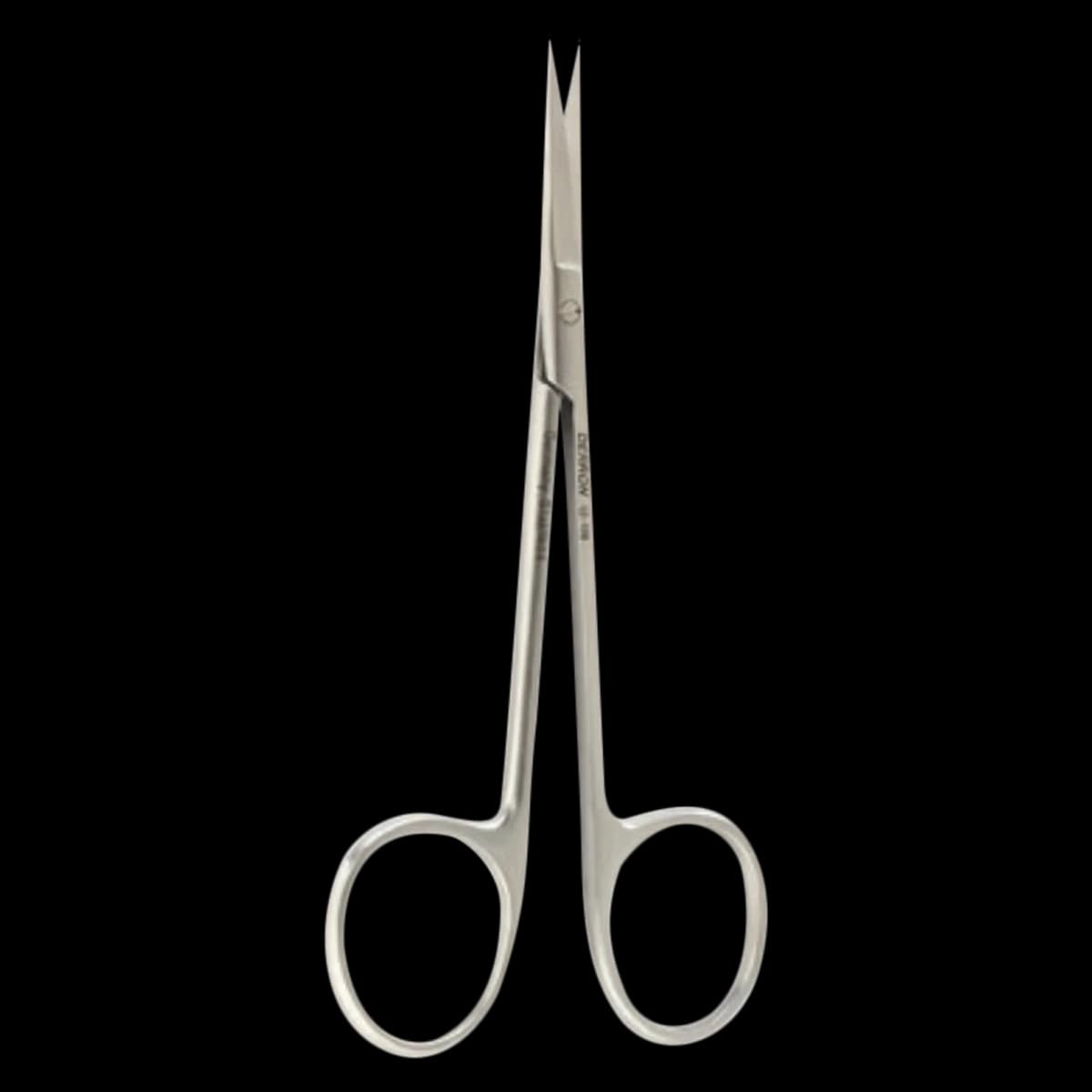 Derron Surgical Instruments Iris Scissors, Straight, 4-1/2" (11.4 cm), Stainless Steel, Each - Scissor Iris Straight - Image 1