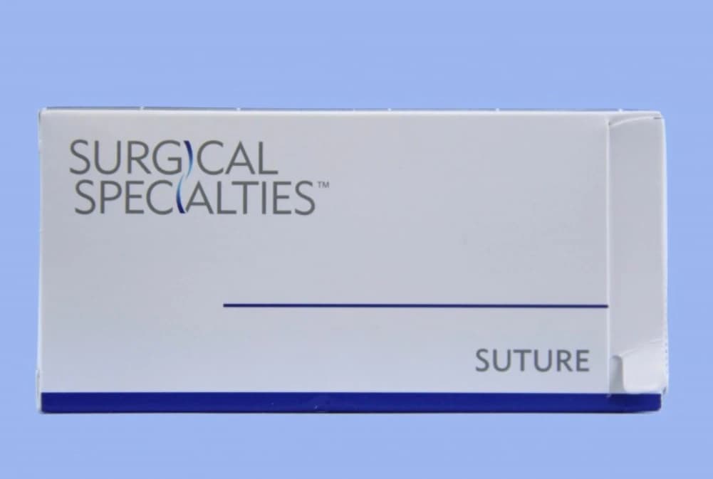Sharpoint Dermaglide Nylon Monofilament Suture, 6-0, 18" (45 cm), Reverse Cutting 3/8 Circle Needle 13 mm, Black, Non-Absorbable, 12/Box, DGL13 - Suture Sharpoint DGL13 Nylon - Image 1