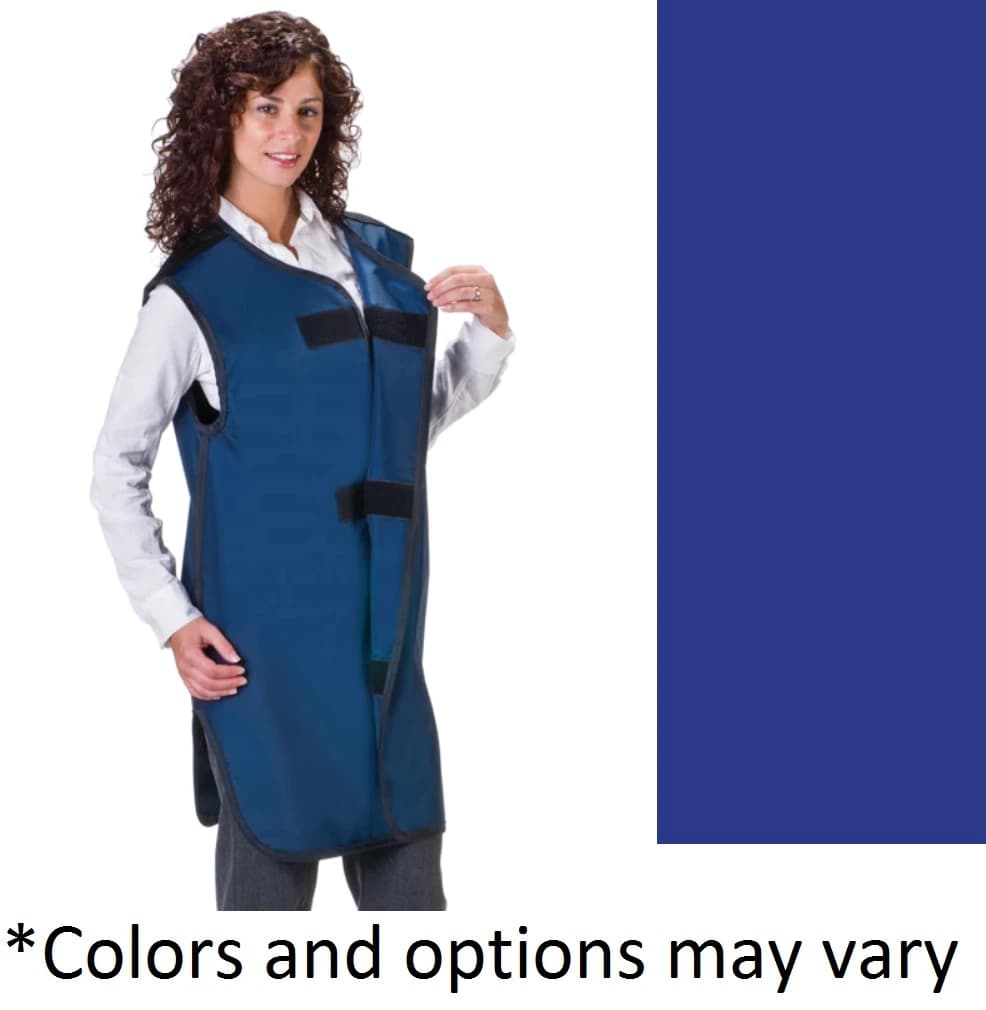 Wolf X-Ray Special Procedure Unisex X-Ray Apron, Royal Blue, 24" x 38", Lead-Free, Each - Apron Spcl Prcdr Unsx 24x38"LF - Image 1