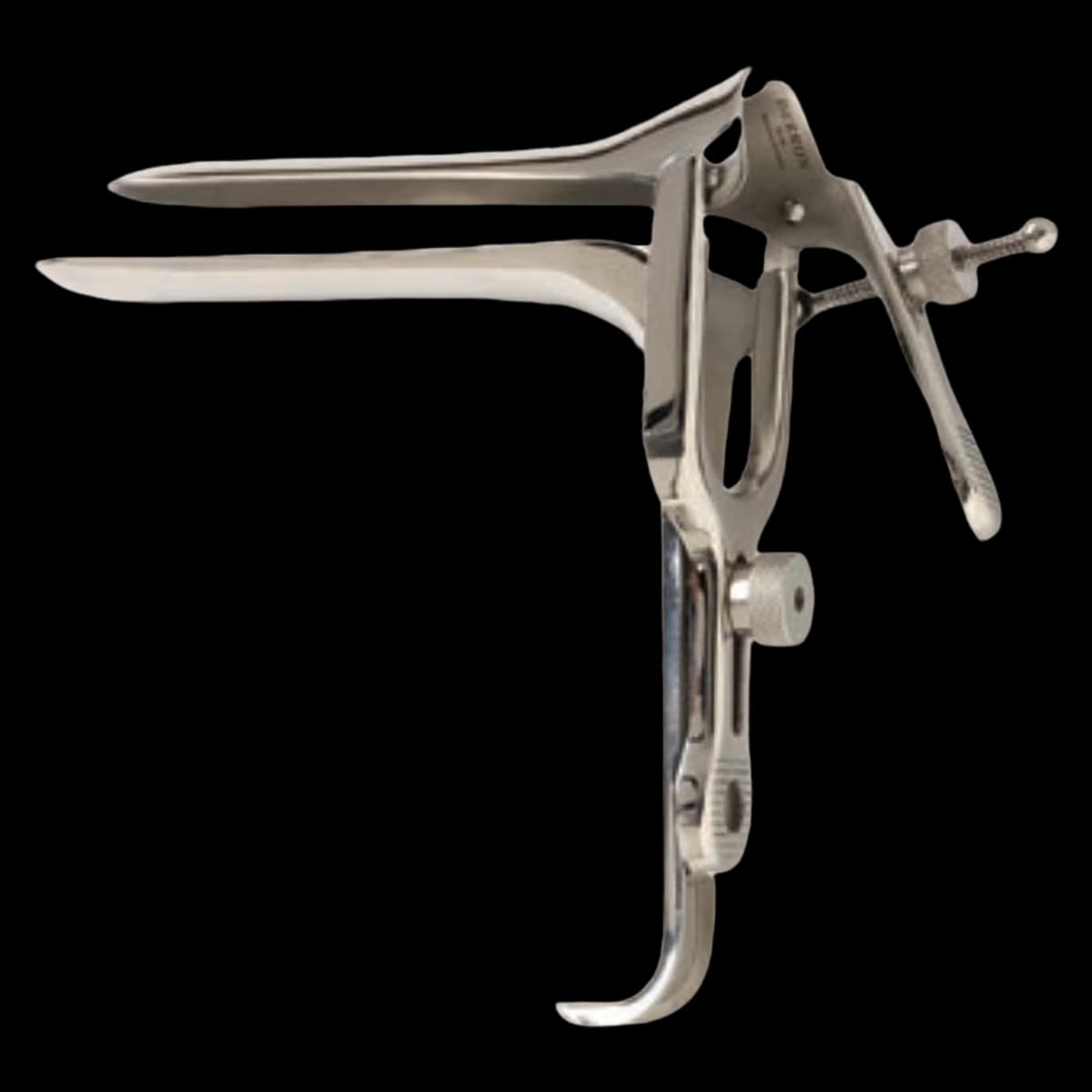 Derron Surgical Instruments Pederson Vaginal Speculum, Stainless Steel, Medium, 7/8" x 4" - Speculum Vaginal Pederson SS - Image 1