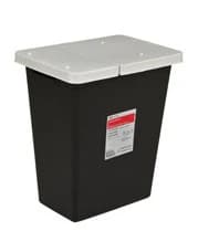 Cardinal Health Biohazard Waste Container, Black - Container Biohazard Waste - Image 1