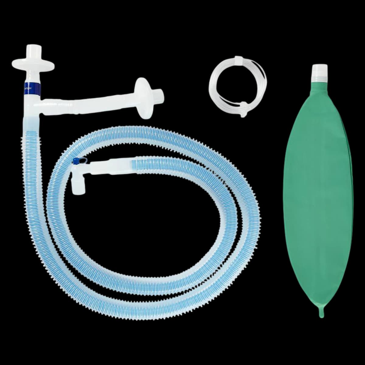 Medline Anesthesia Breathing Circuit, Adult, with Gas Sampling, 20/Case - Circuit Anesth Gas Smpl Adult - Image 1