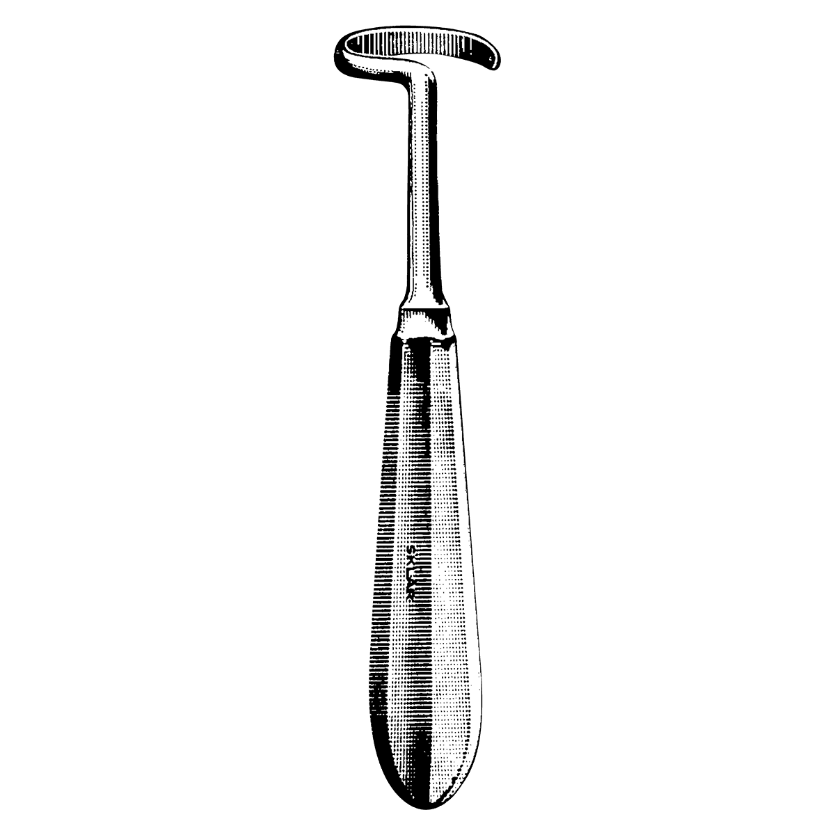 Sklar Doyen Raspatory, Rib, Adult, Left, 6-1/2" - Raspatory Rib Doyen Adult Left - Image 1