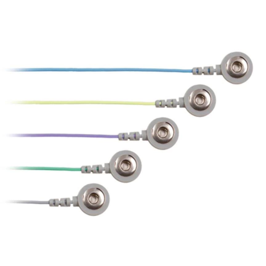 Natus Medical Snap Lead Electrode Color Code Leadwire, 5/Package - Snap Lead Electrode Color Code - Image 1