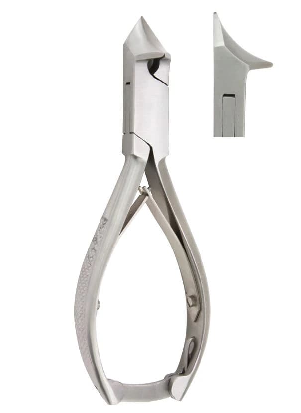 Vantage Nail Nipper, 5-1/2" Angled/Concave, Stainless Steel - Nail Nipper Angled Concave SS - Image 1