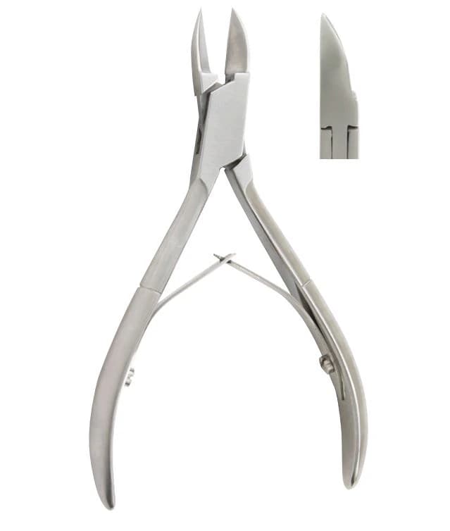 Vantage Nail Nipper, Straight, Stainless Steel, 4-5/8" - Nail Nipper Straight SS - Image 1
