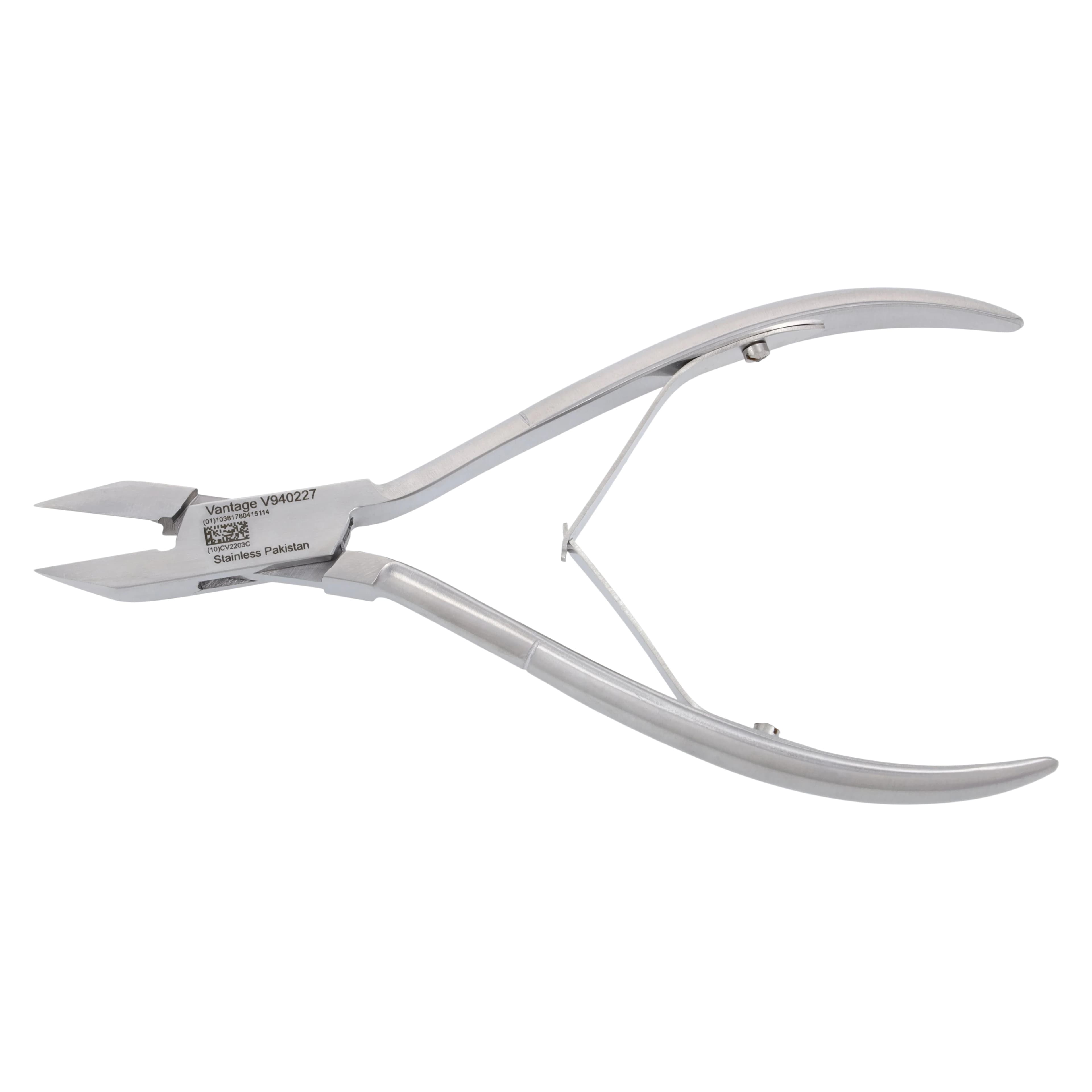 Vantage Nail Nipper, 6" Straight, Stainless Steel, Each - Nail Nipper Straight SS - Image 1